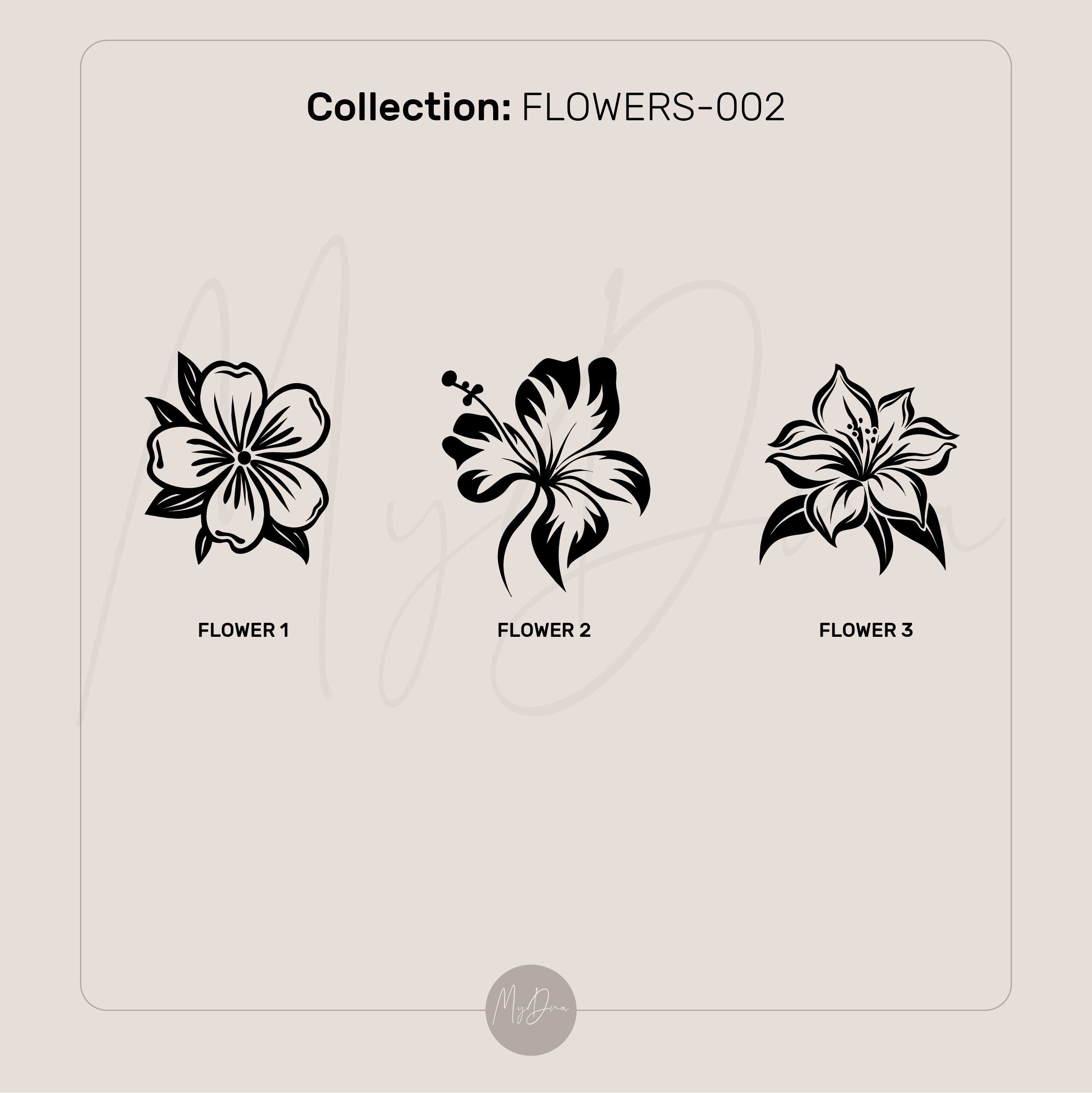 Custom Flower Signet Necklace