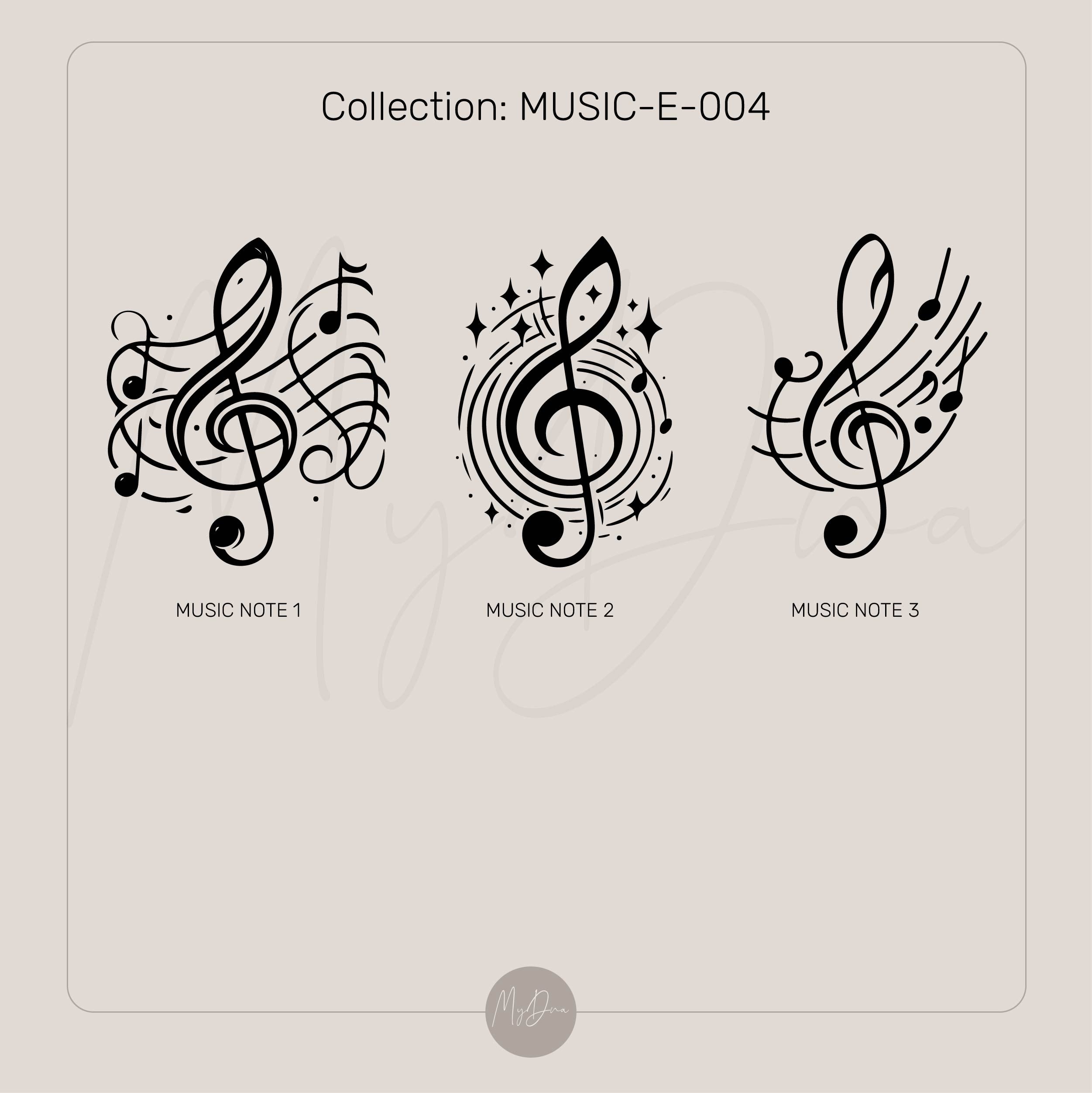 Music Note Engraved Ring