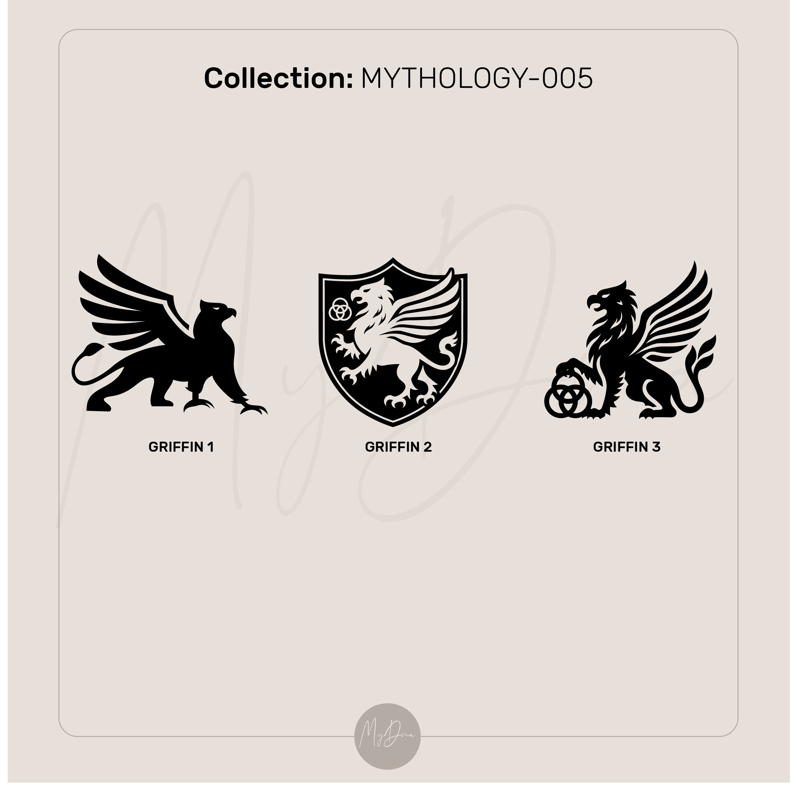 Griffin Crest Signet Ring in Gold