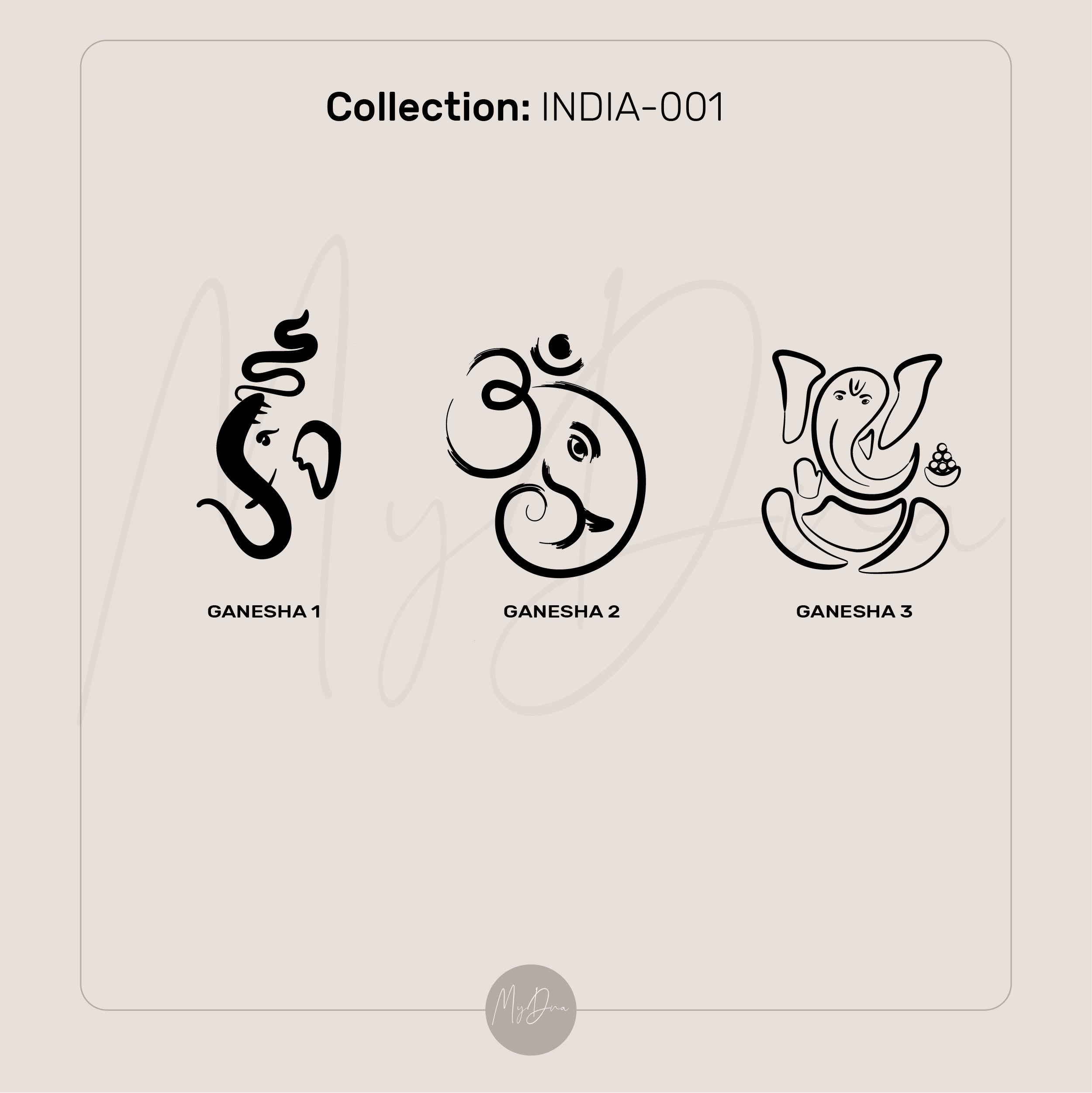 Engraved Ganesha Pendant Necklace