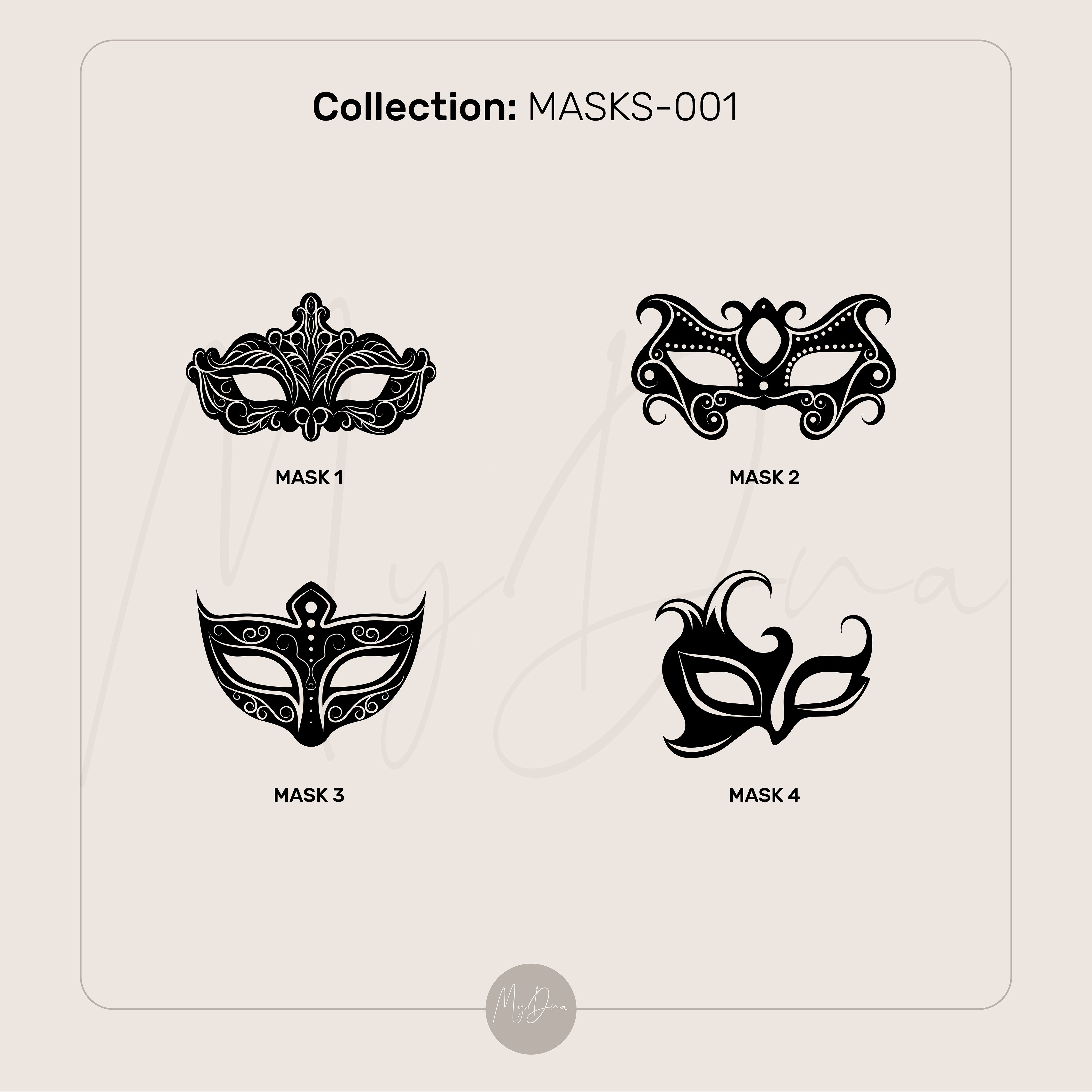 Gold Mask Signet Ring