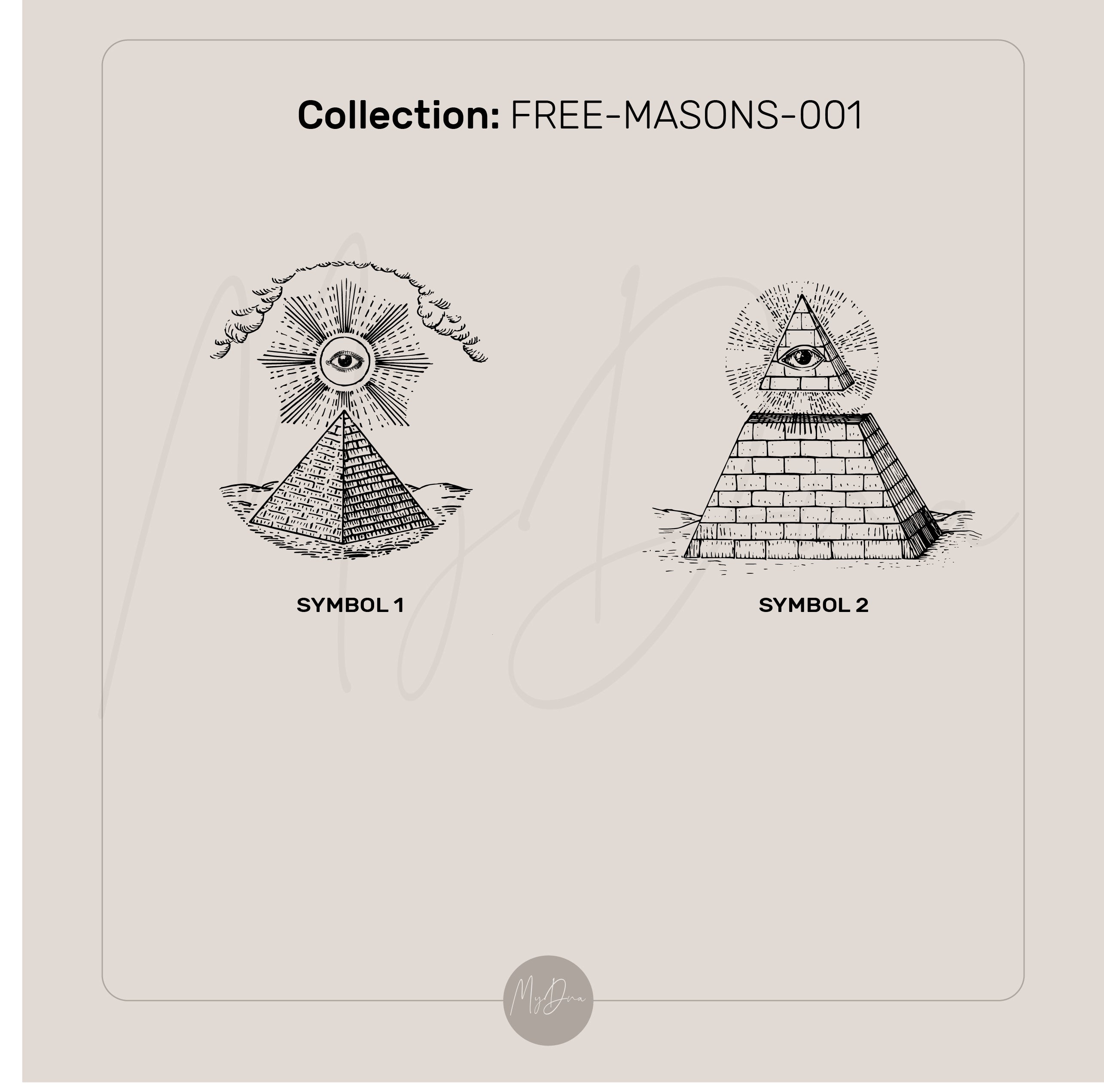 Freemasons Pyramid Signet Ring
