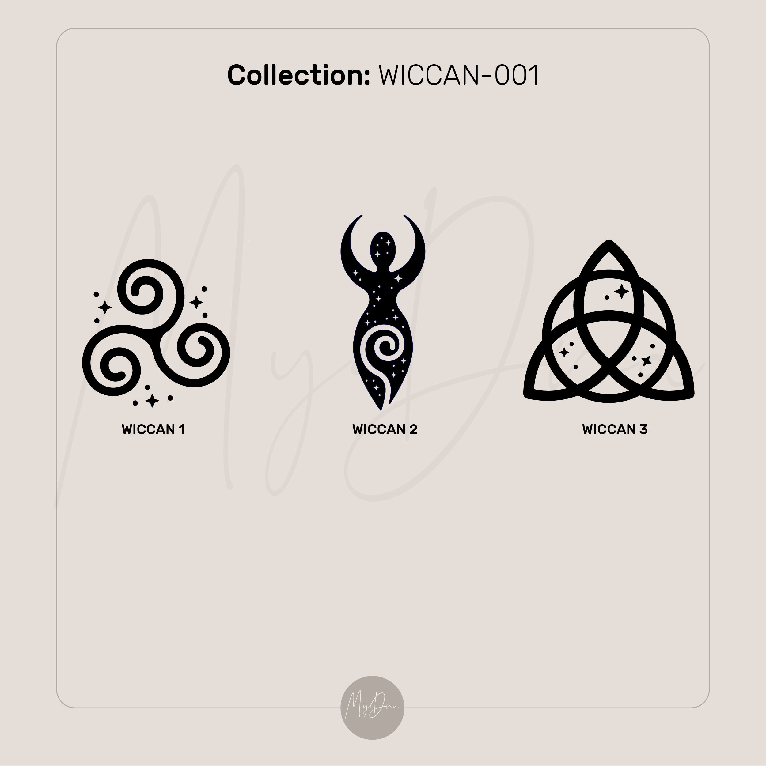 Wiccan Symbol Signet Ring