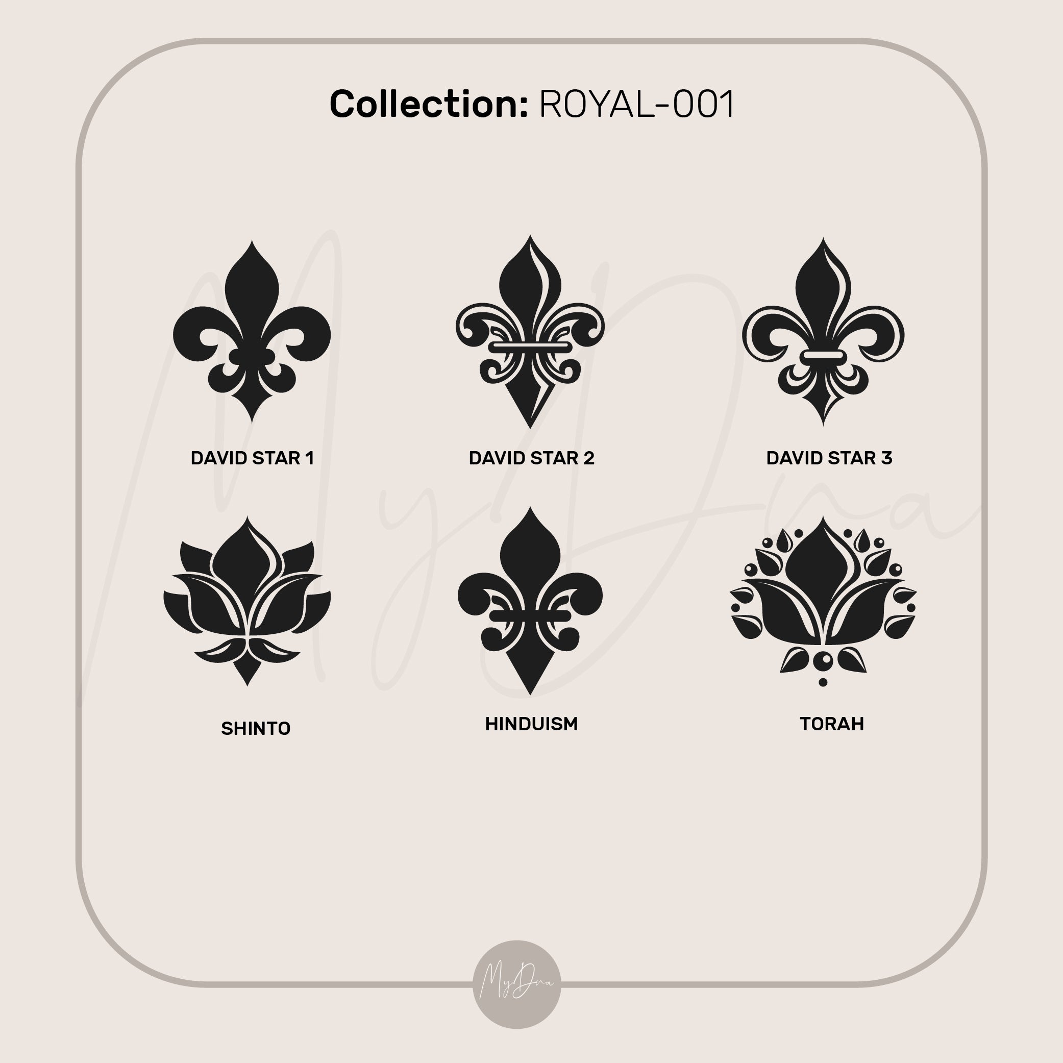 14k Gold Royal Symbol Ring