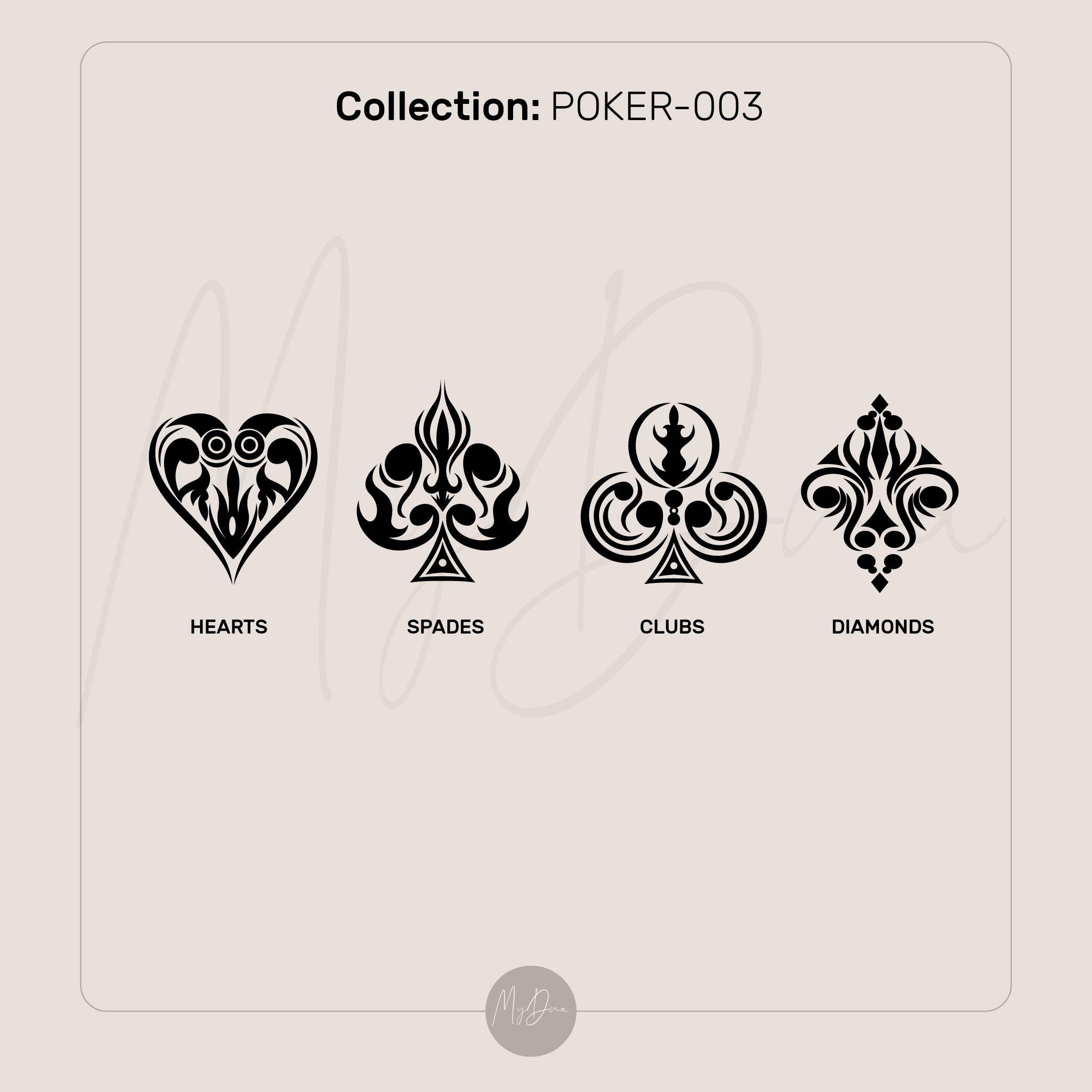 14k Gold Poker Spades Necklace