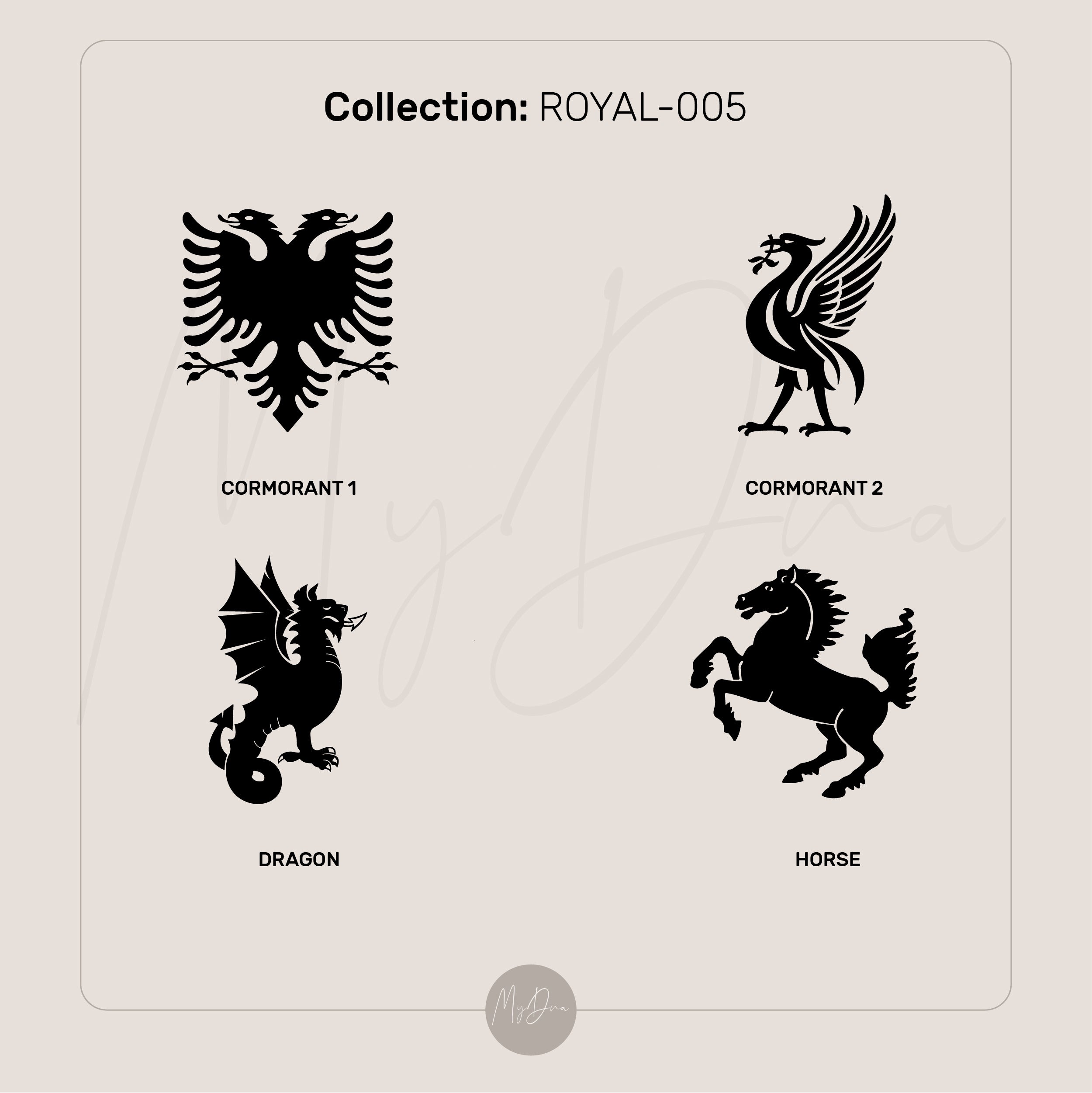 Heraldic Cormorant Signet Ring