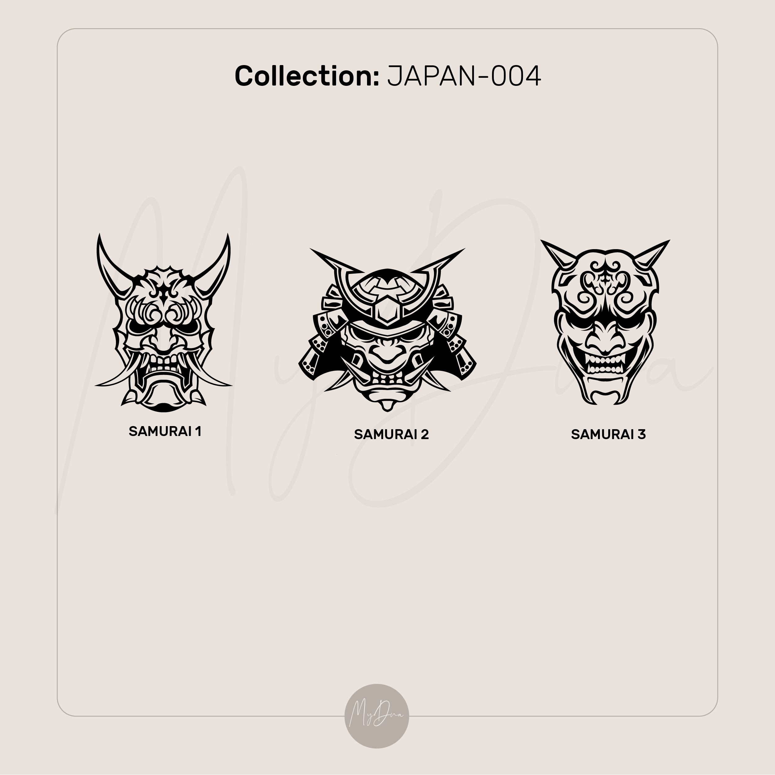 Gold Samurai Mask Signet Ring