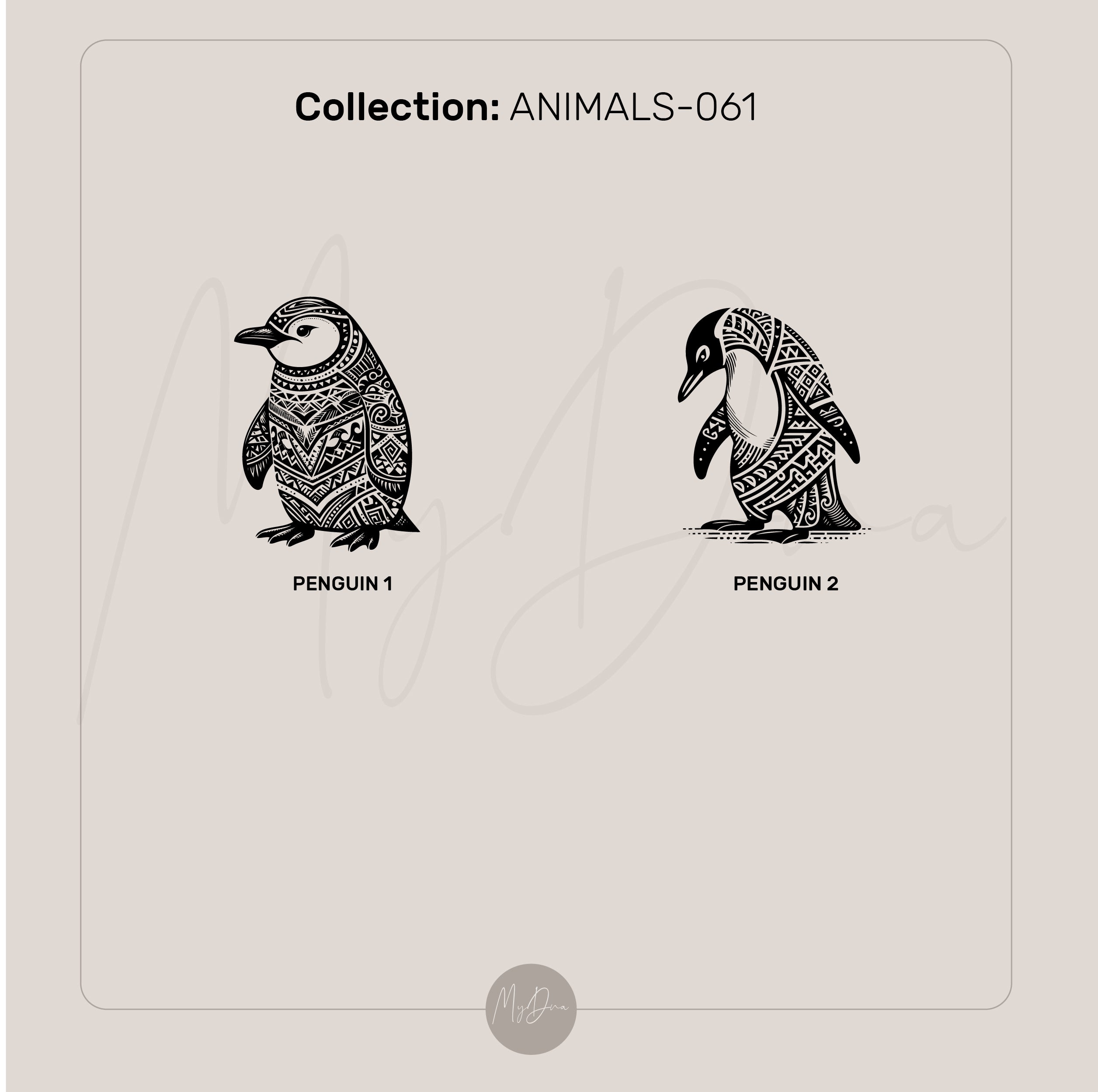 Cute Penguin Gold Signet Ring