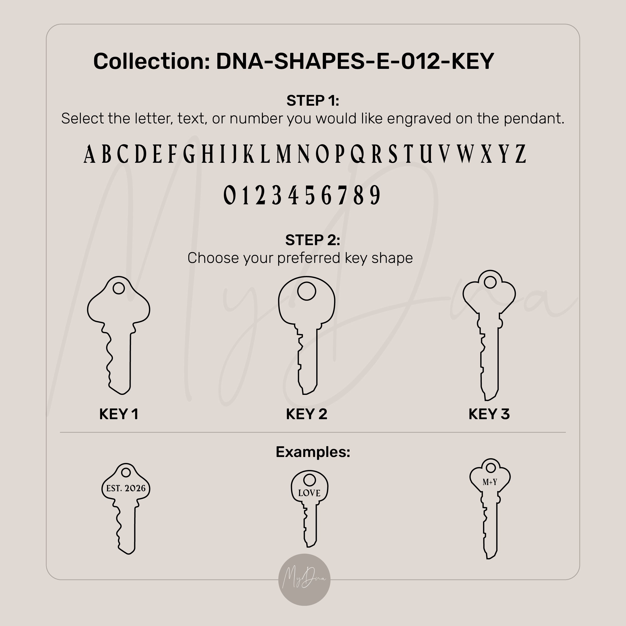 Custom Key Necklace