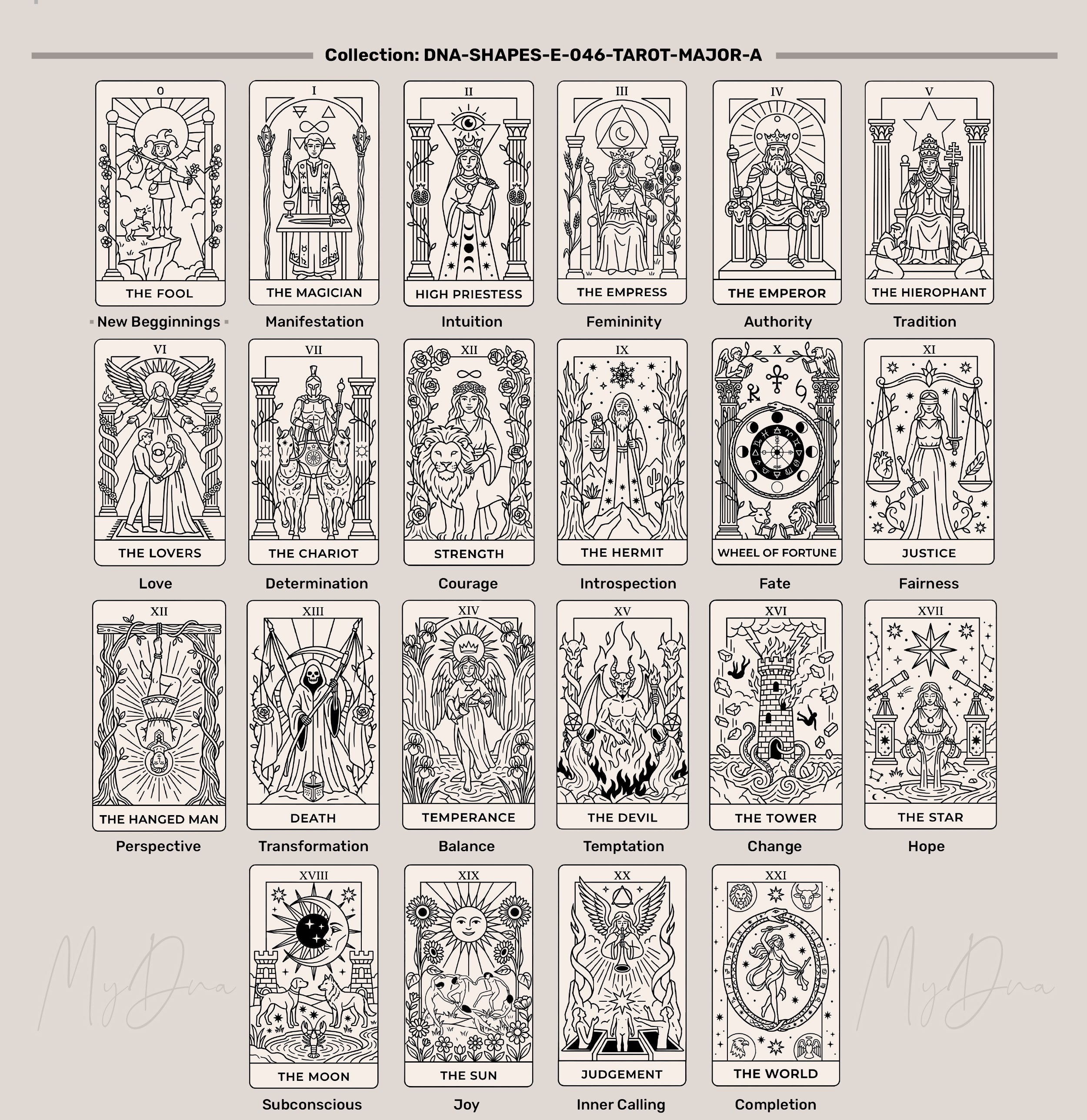 The Lovers Tarot Card Necklace