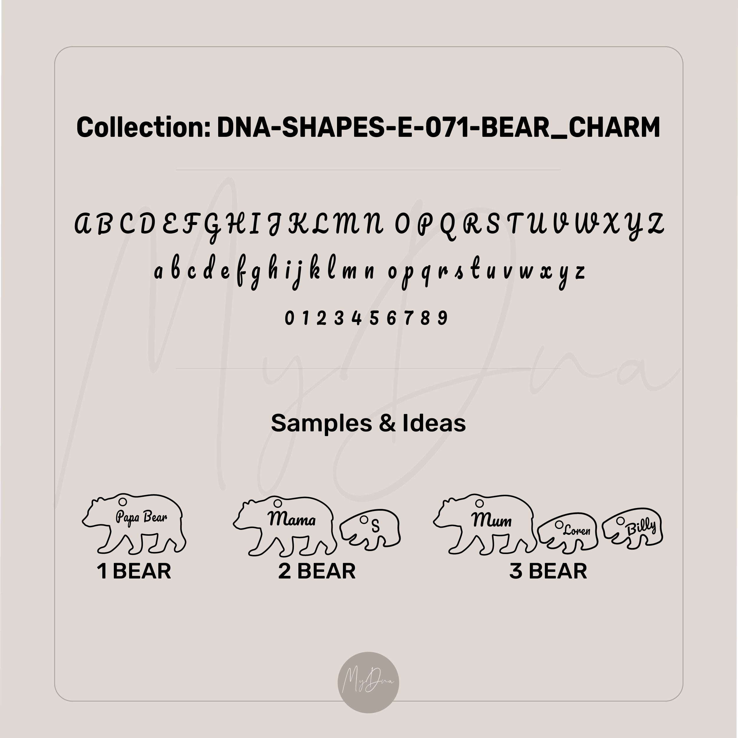 Mama Bear Family Pendant Necklace