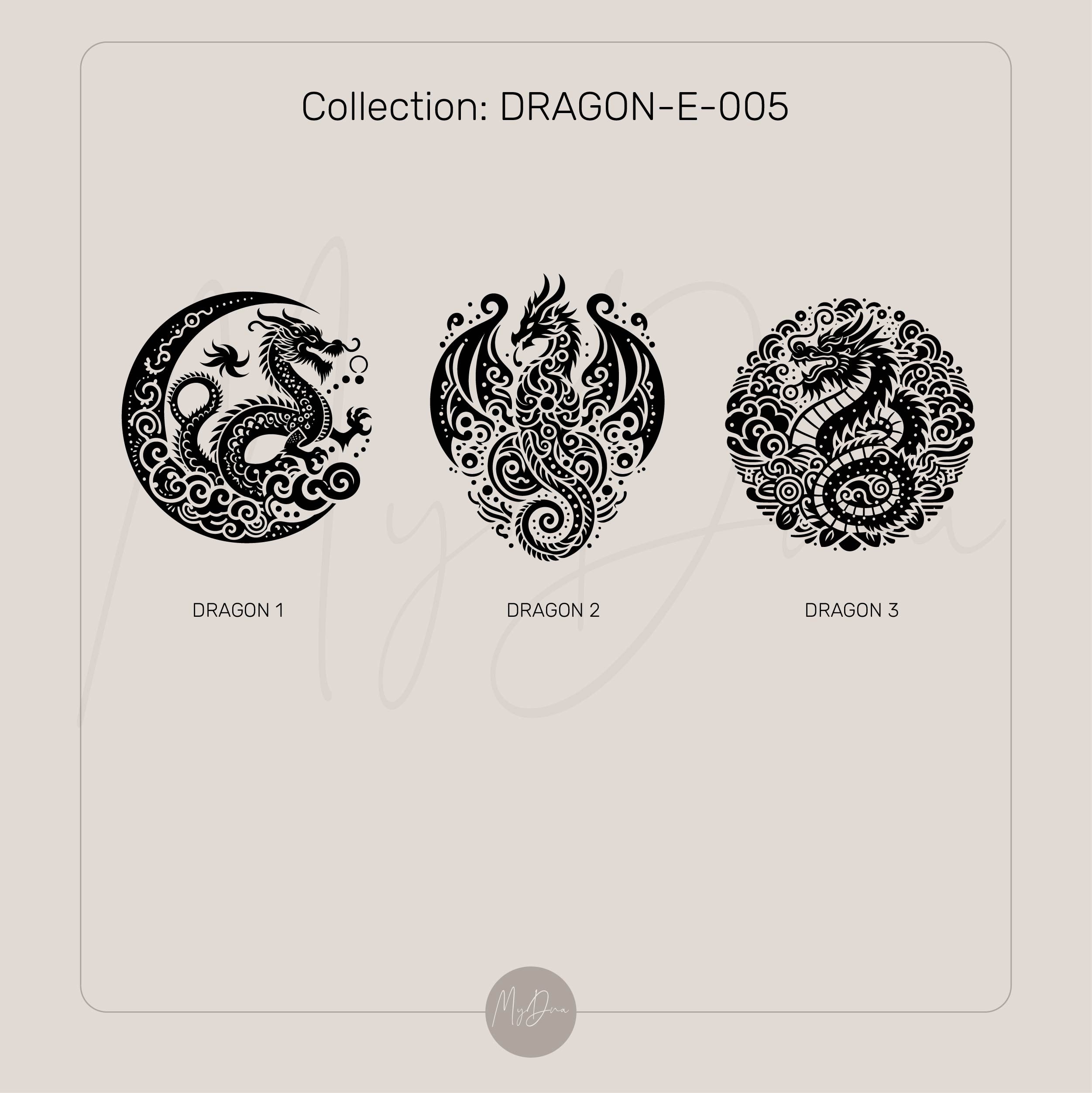Engraved Dragon Gold Signet Ring