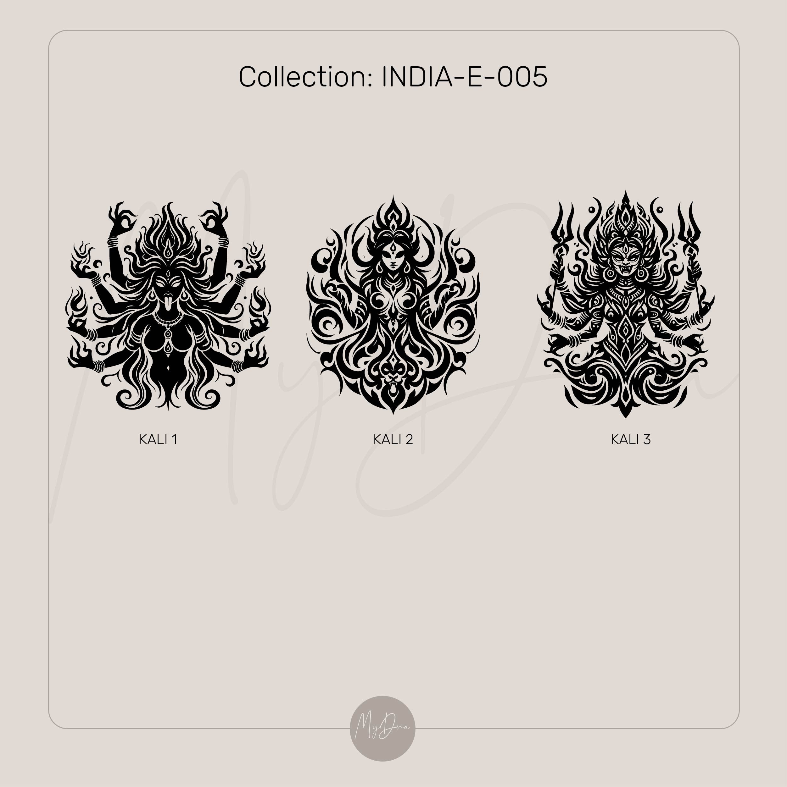 Engraved Goddess Kali Bracelet