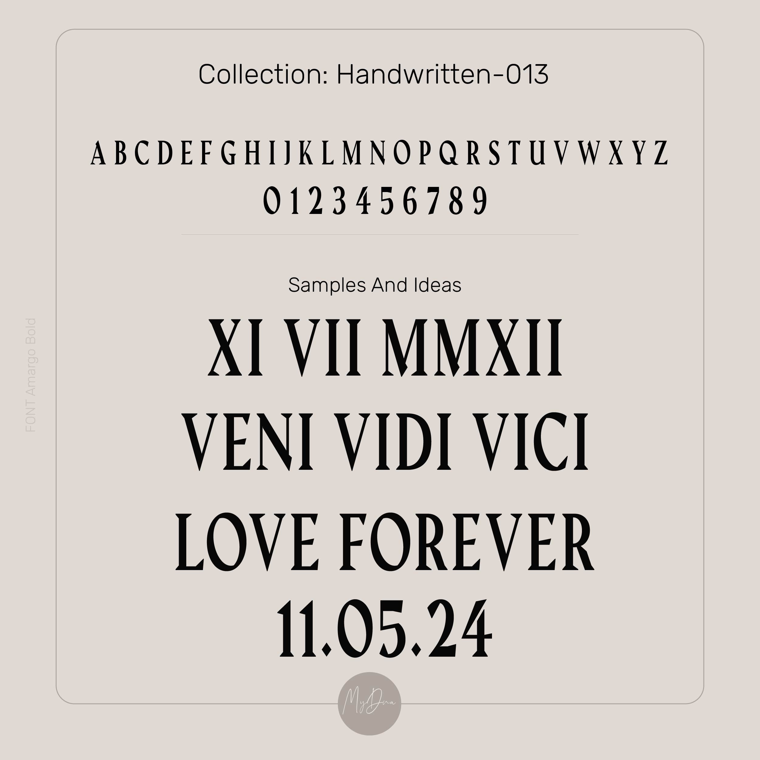 Latin Numbers Engraved Ring