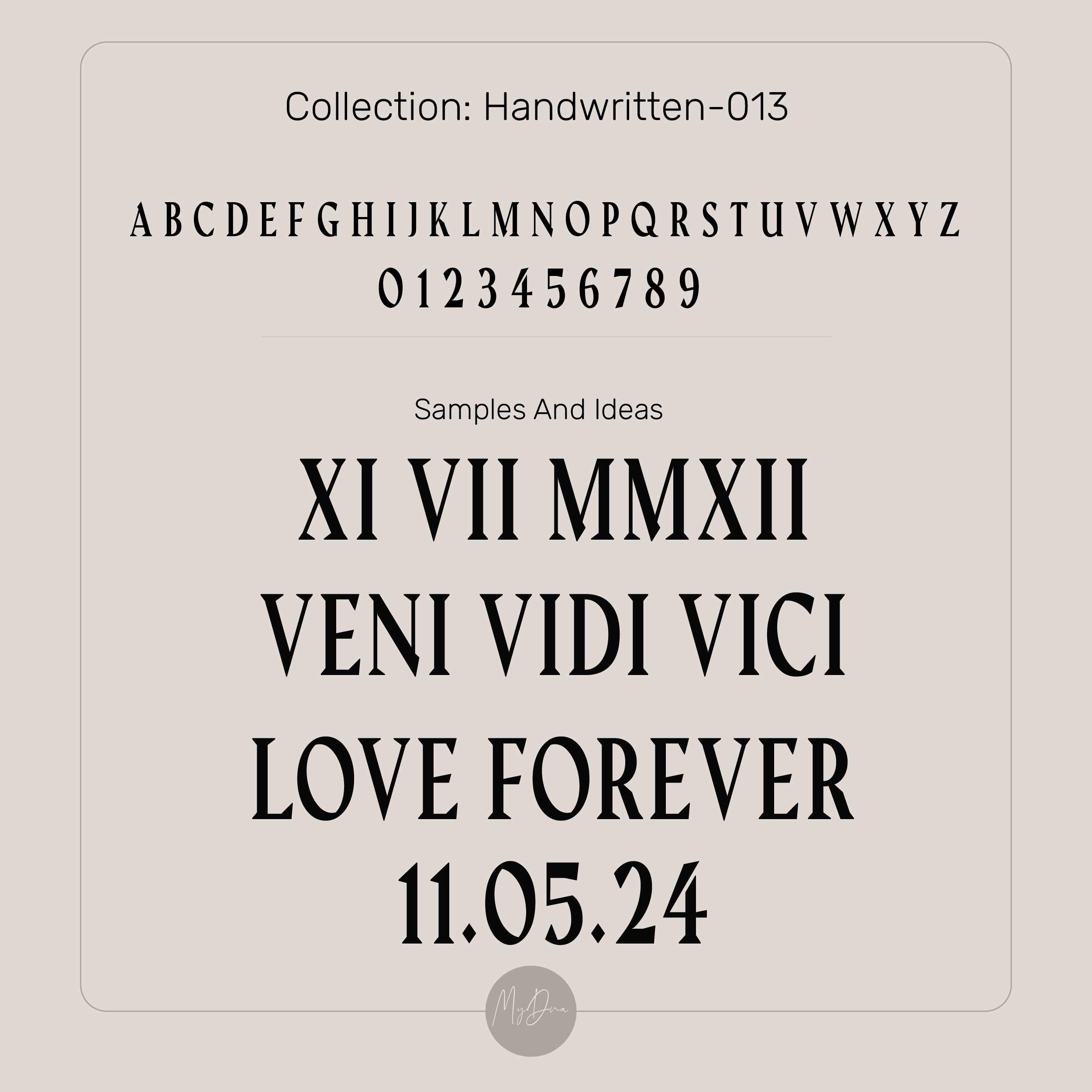 Roman Numbers Pendant Necklace