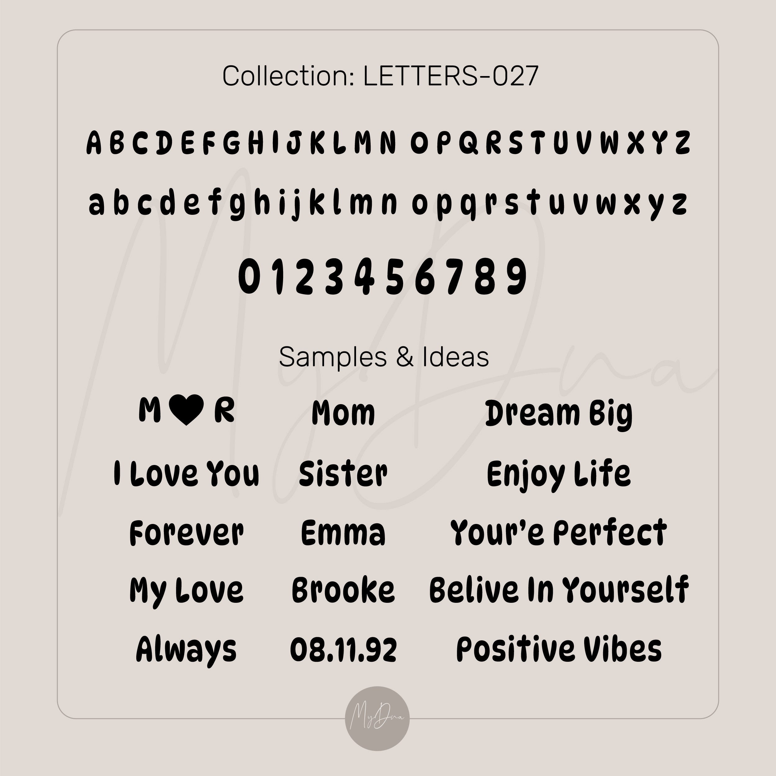 Engraved Gold Text Bracelet