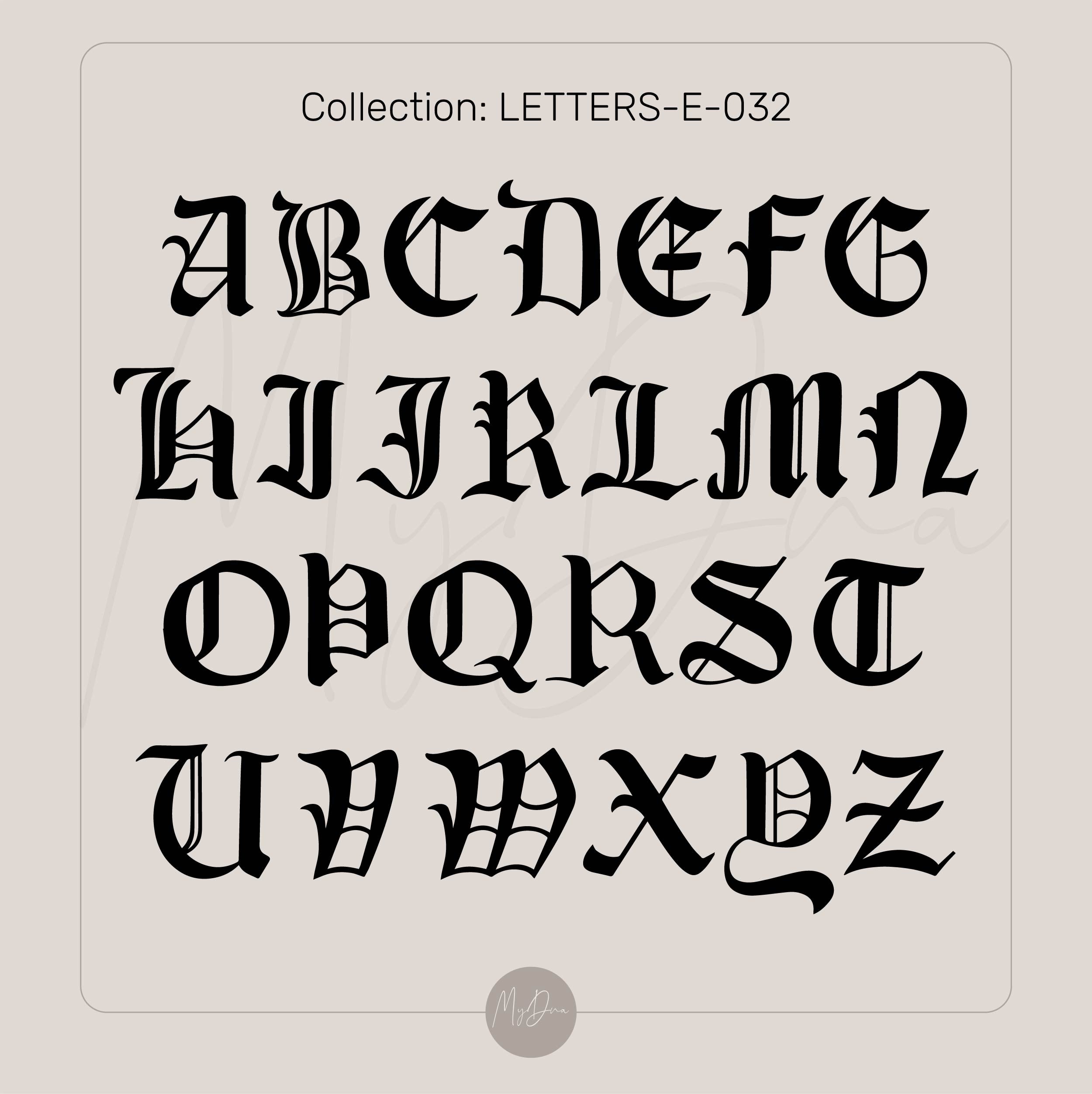 Gothic Letter Signet Ring