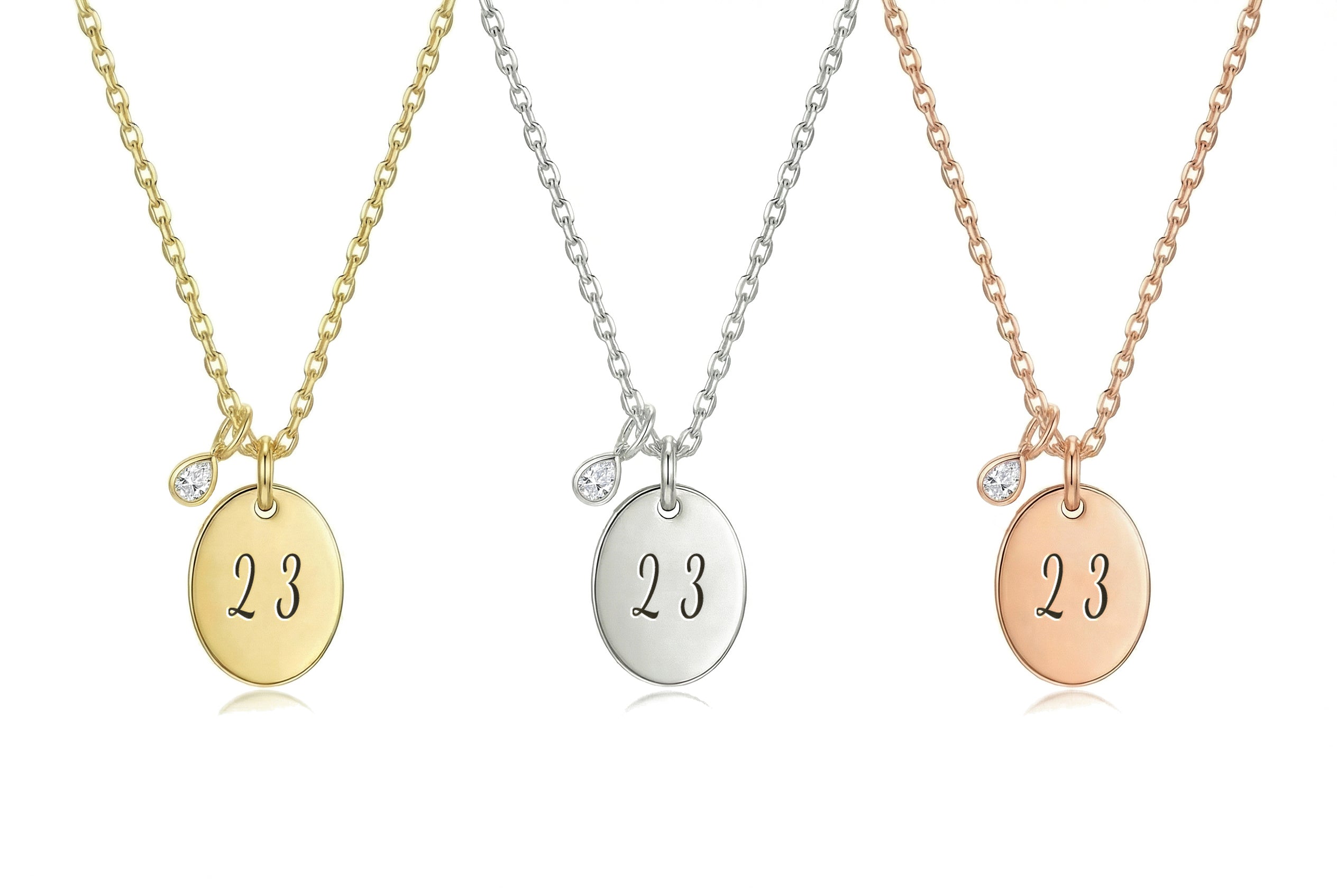 Custom Engraved Oval Pendant