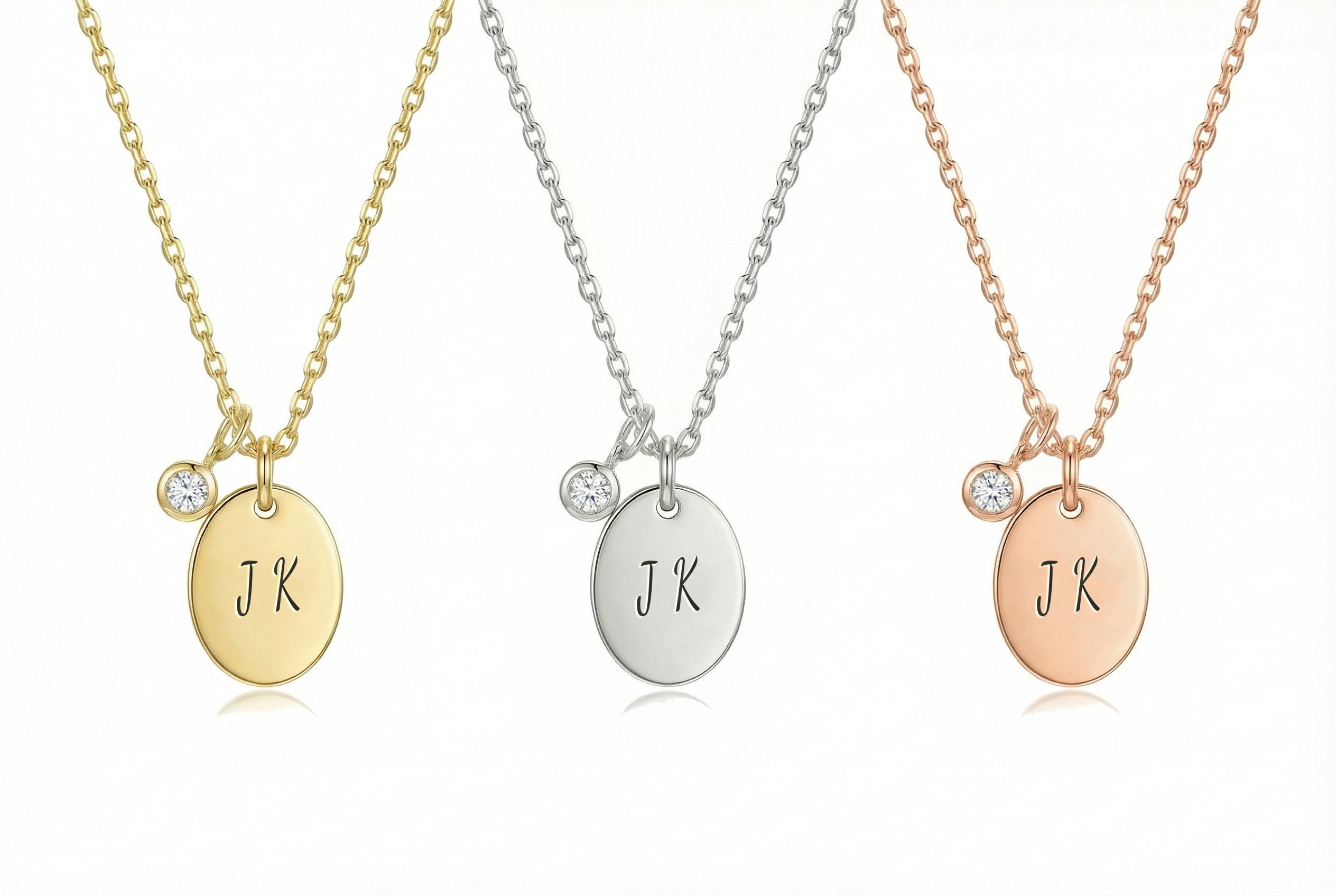 Custom Engraved Oval Pendant