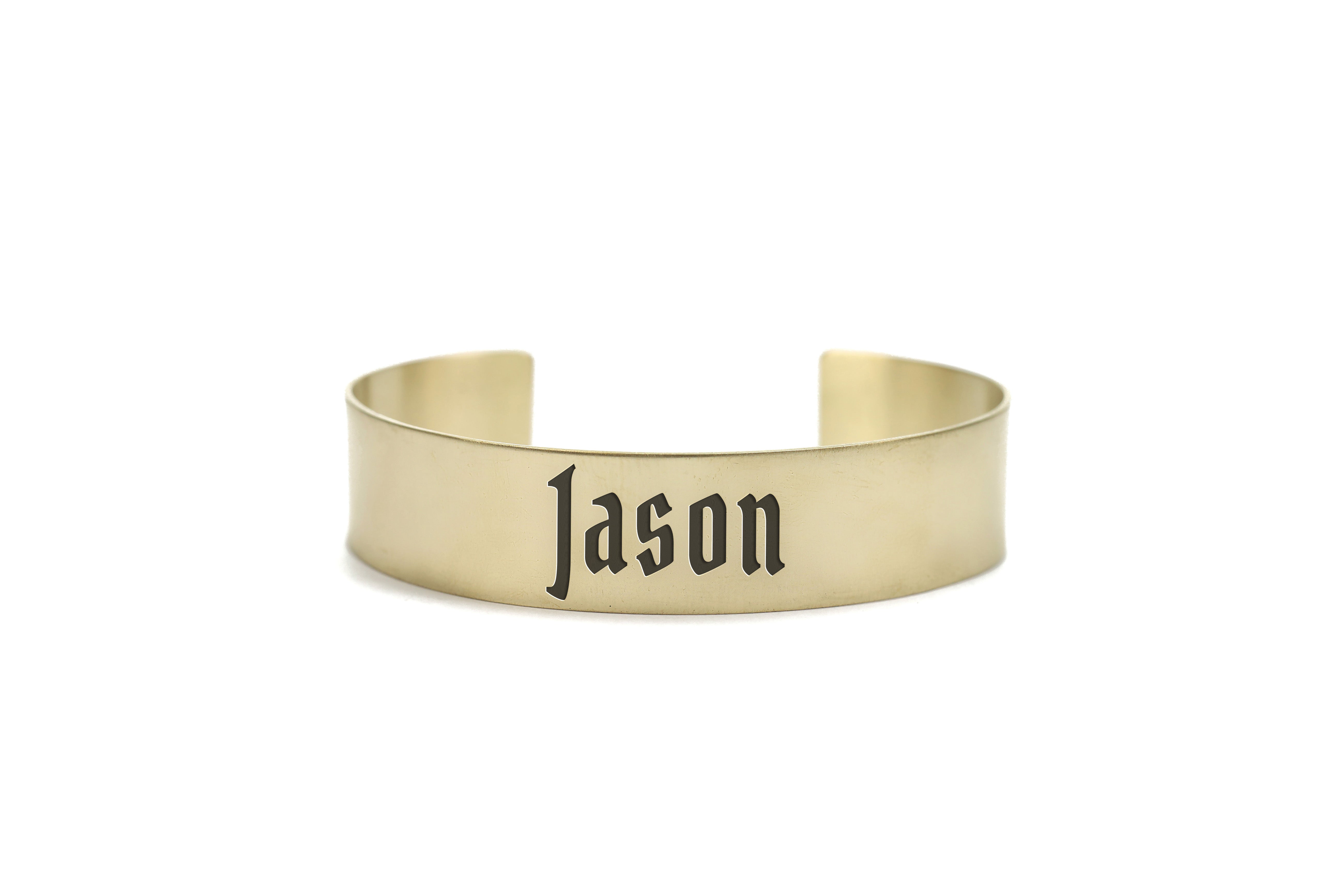 Engraved Name Gold Bracelet
