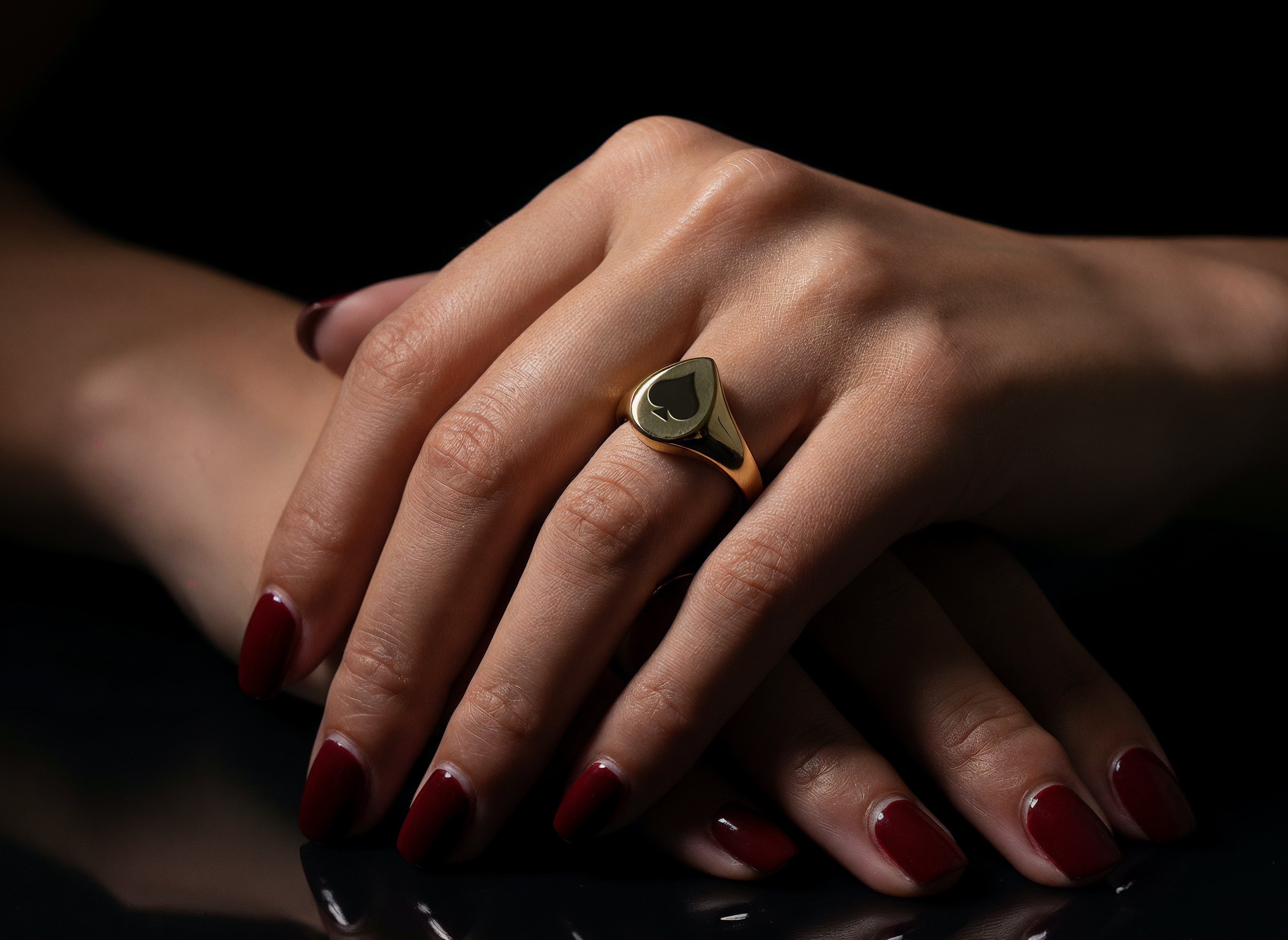 Custom Poker Symbol Ring