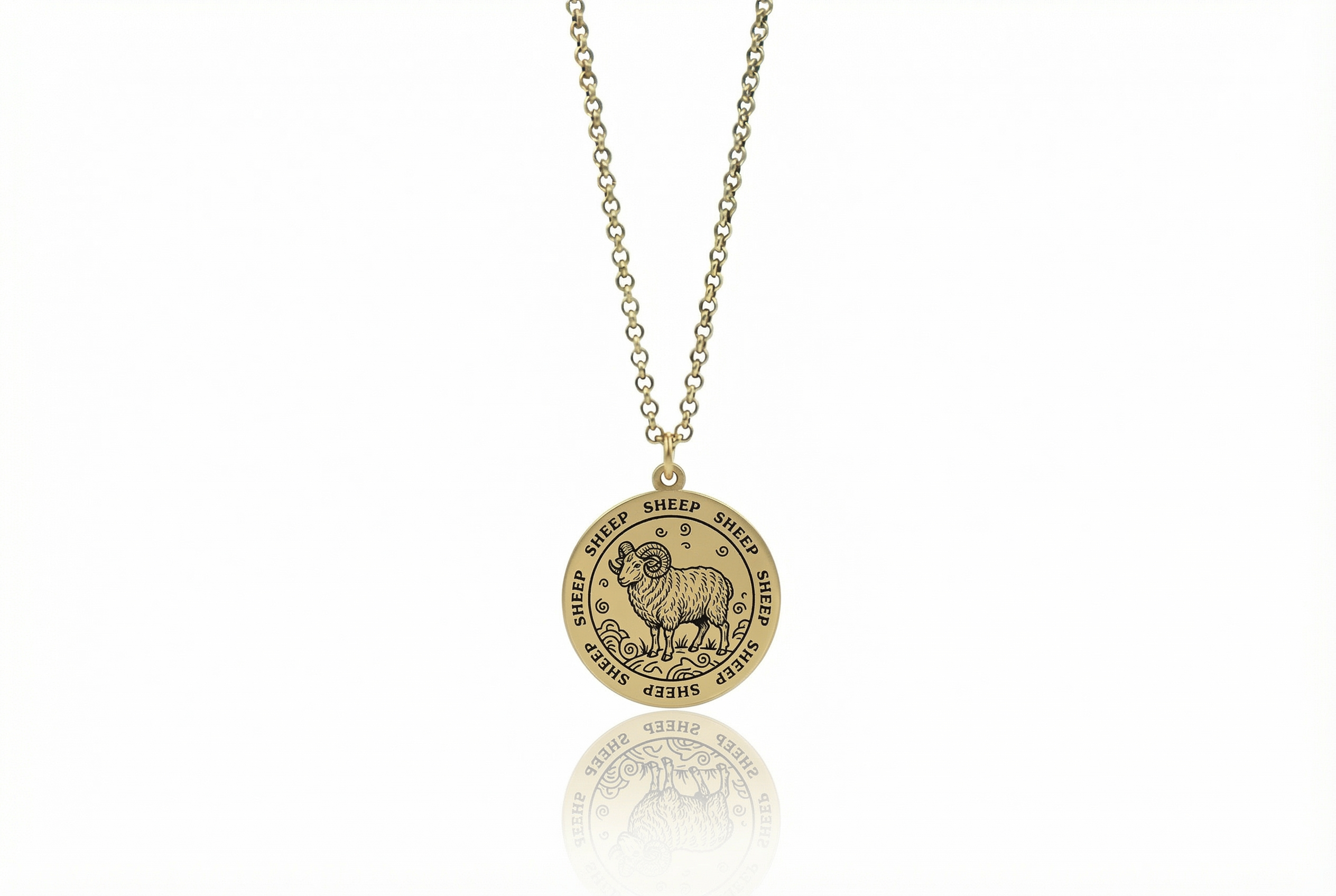 Sheep Zodiac Necklace
