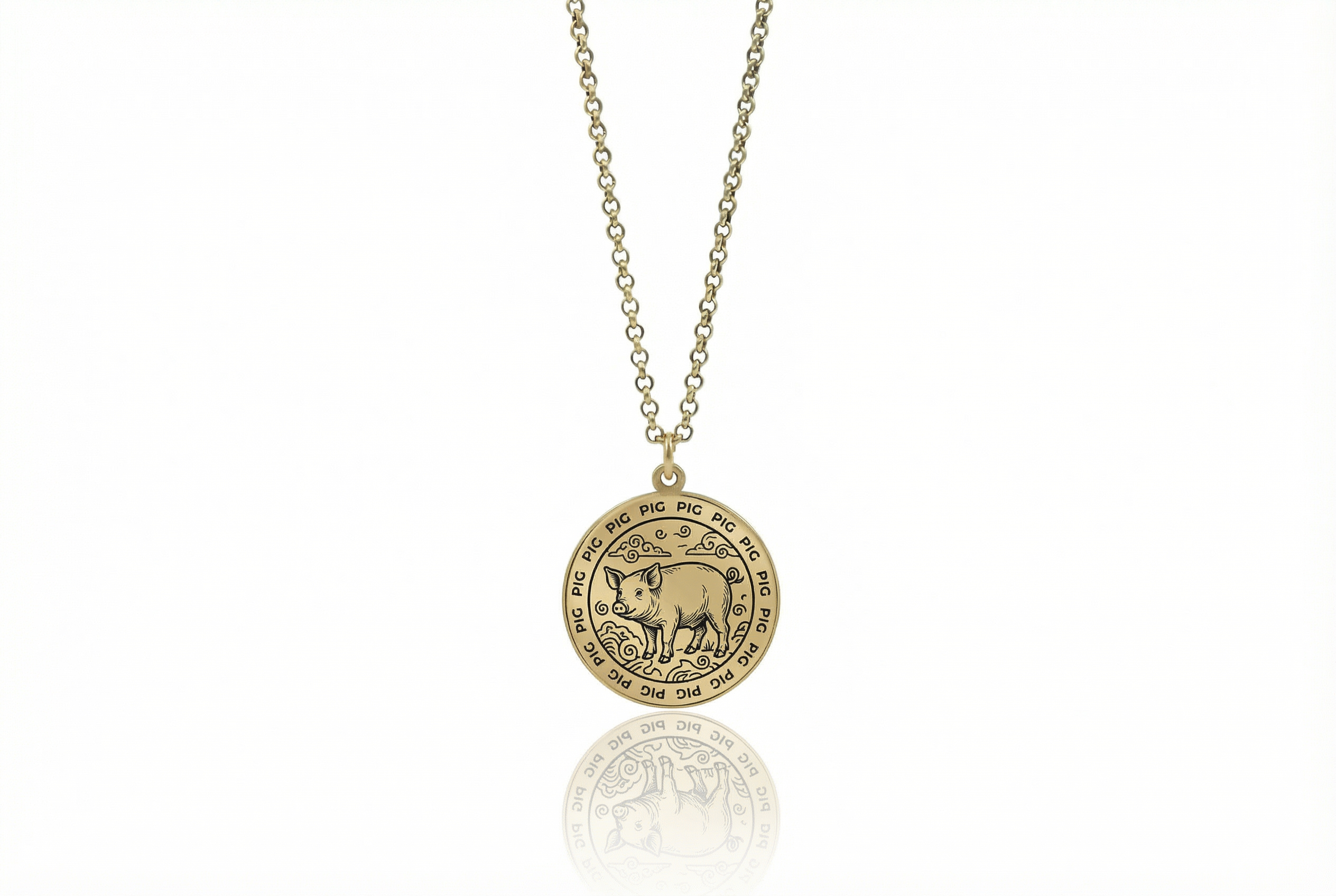 Pig Zodiac Necklace