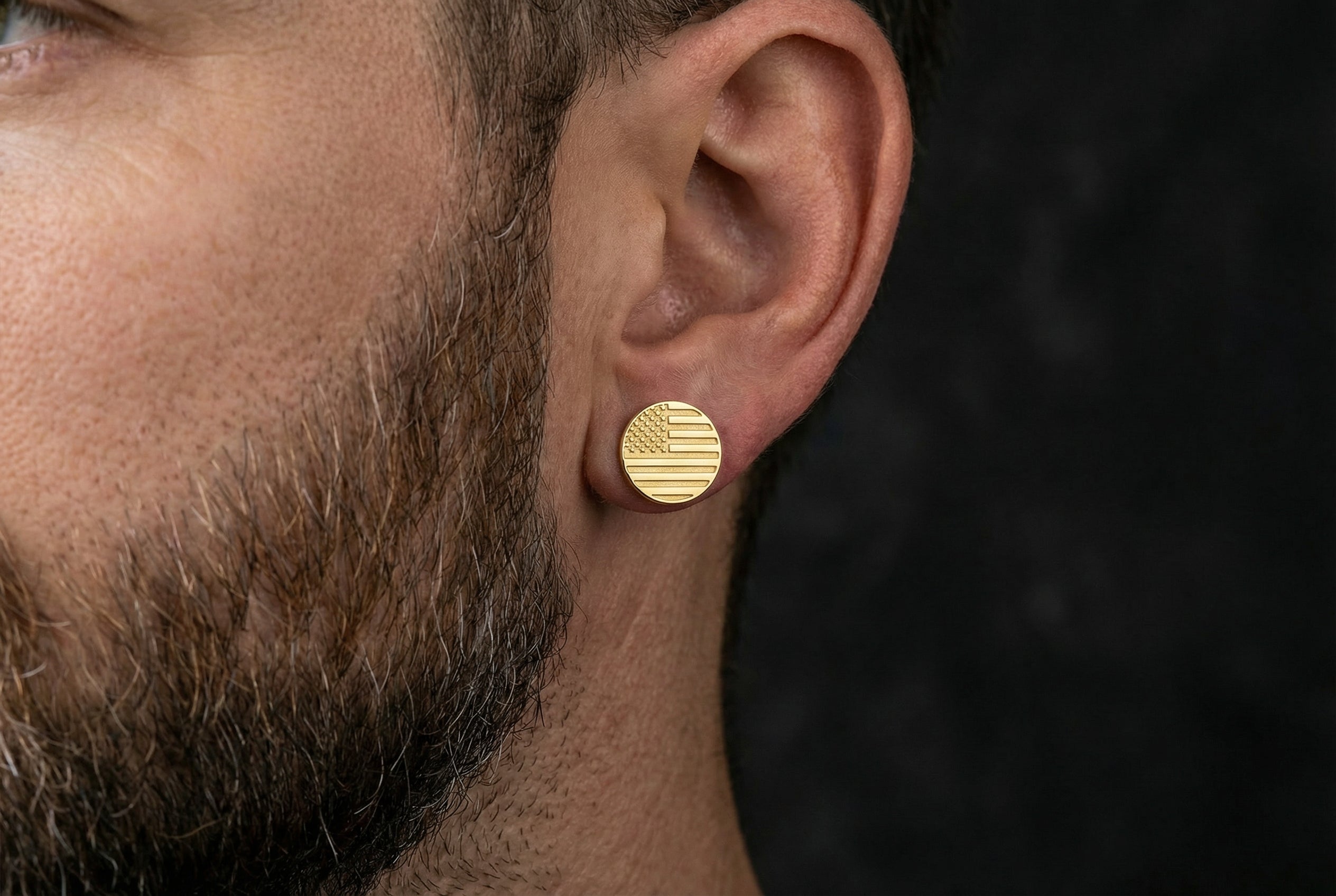 American Flag Stud Earrings