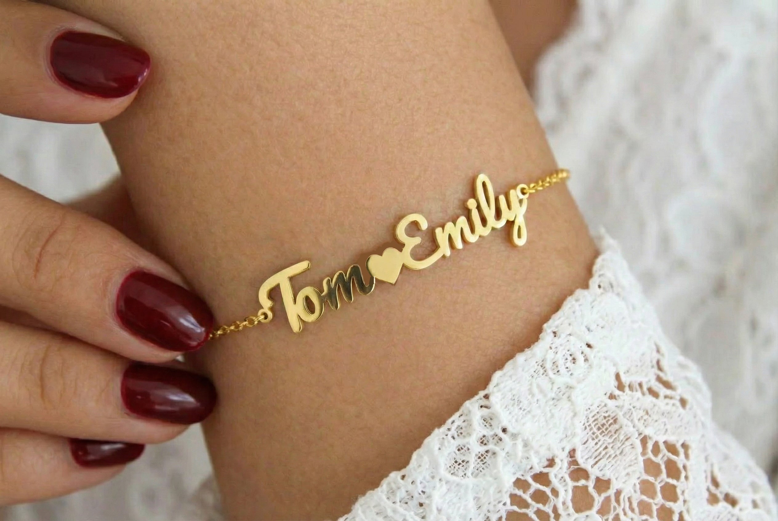 Tom Emily Personalized Name Bracelet
