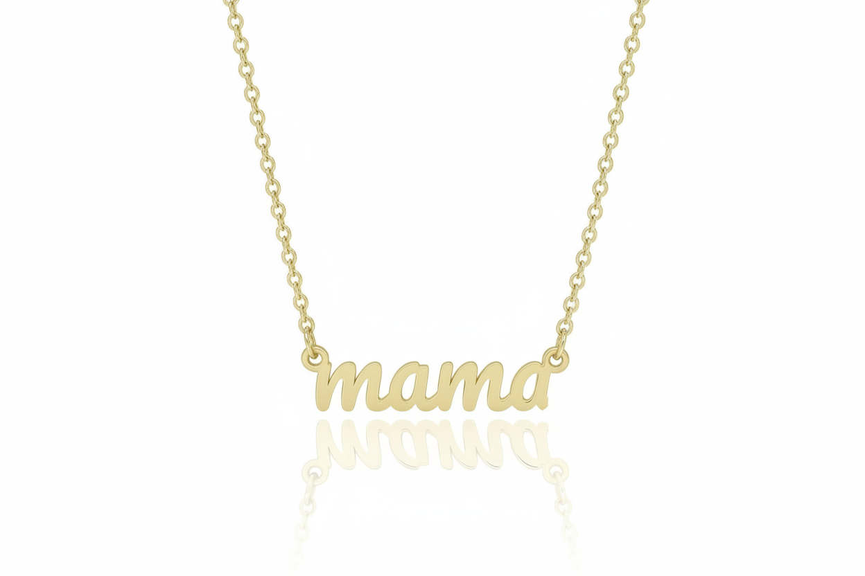 Mama Necklace in Rose Gold