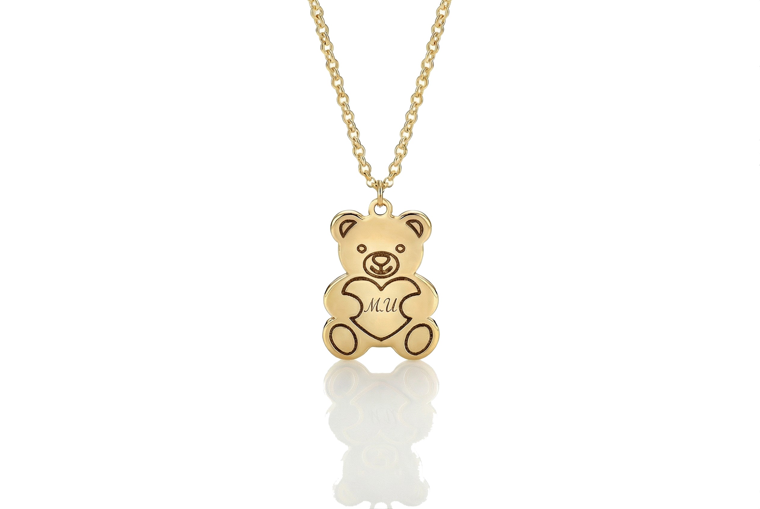 Personalized Teddy Bear Necklace