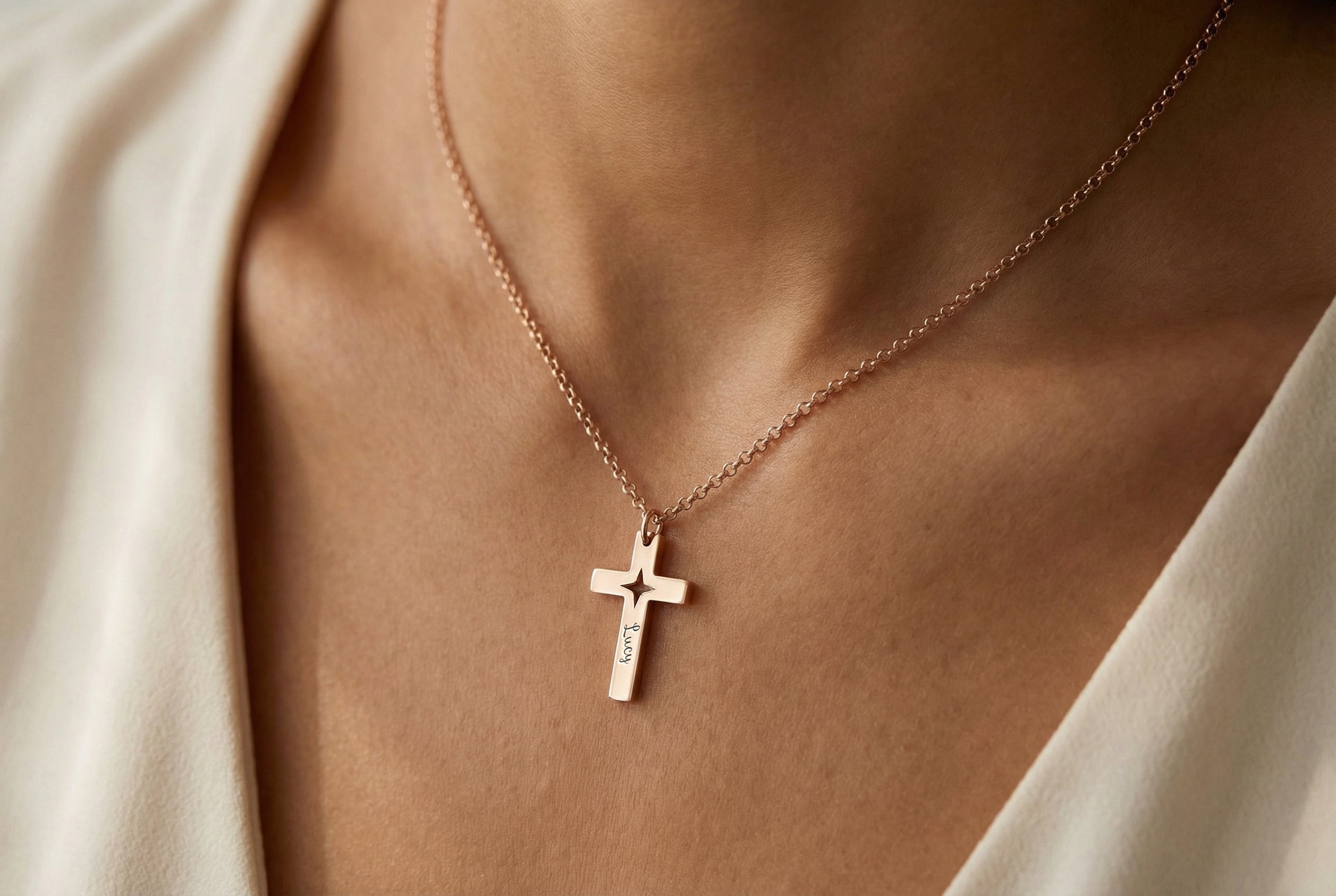 Custom Star Cross Necklace