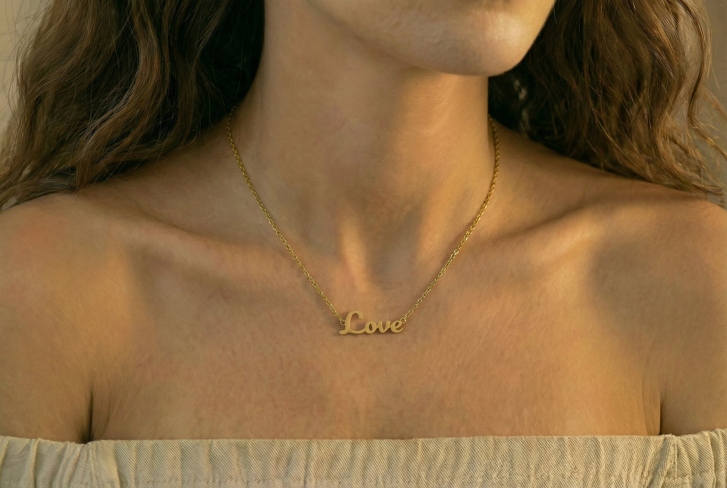 14k Gold Love Necklace