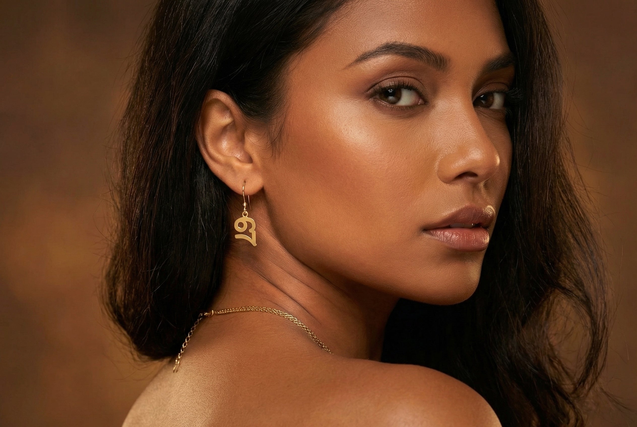 Personalized Number Drop Earrings