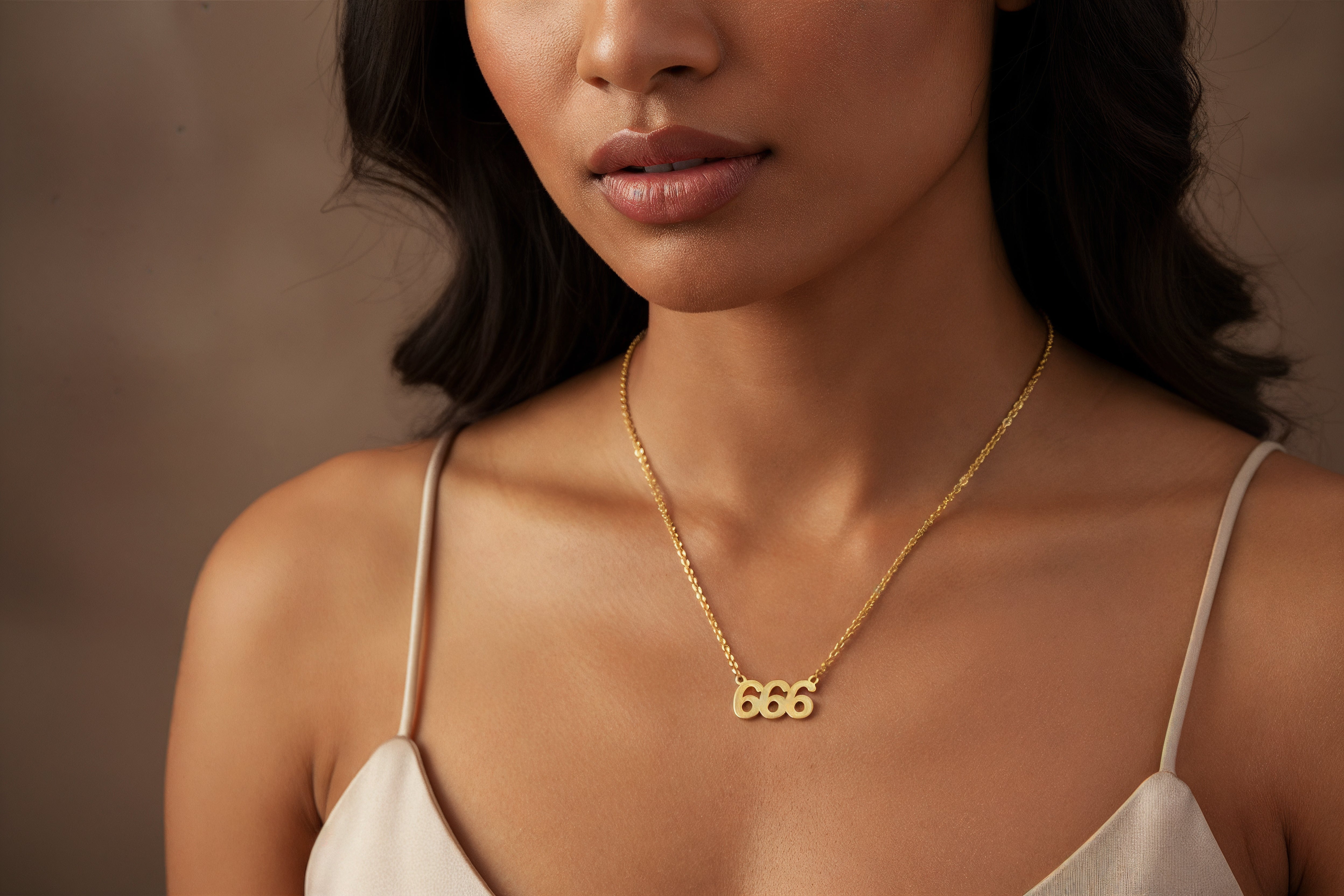 14k Gold Numeral Necklace