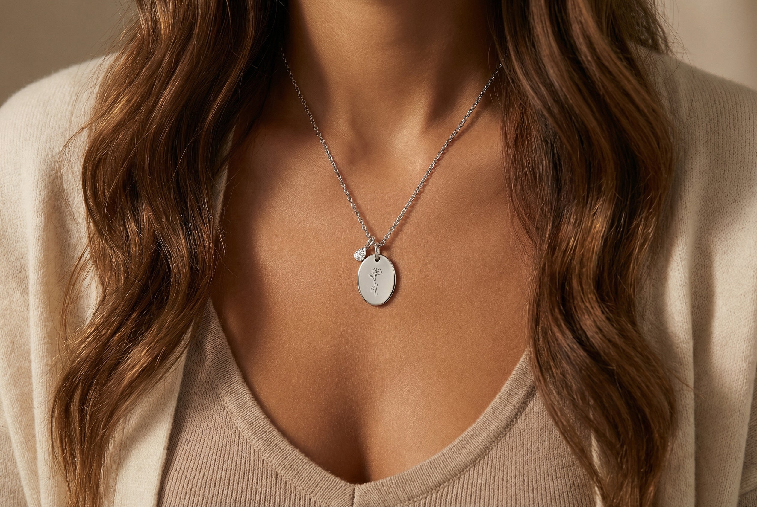 Birth Flower Necklace