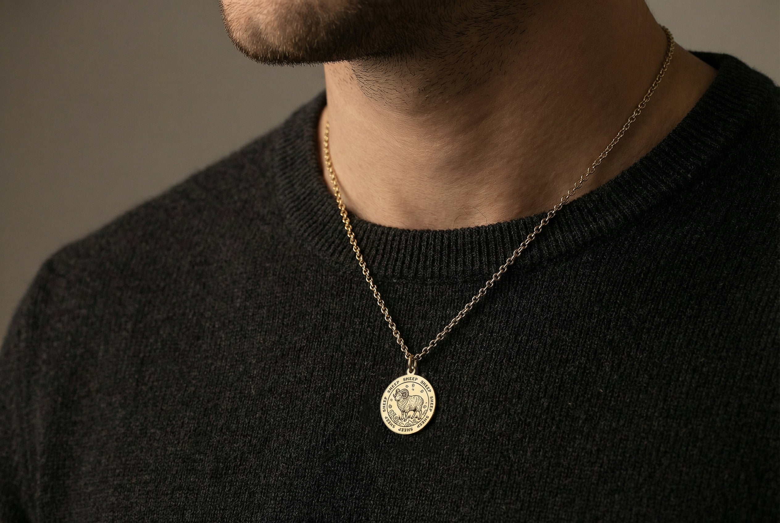 Sheep Zodiac Necklace