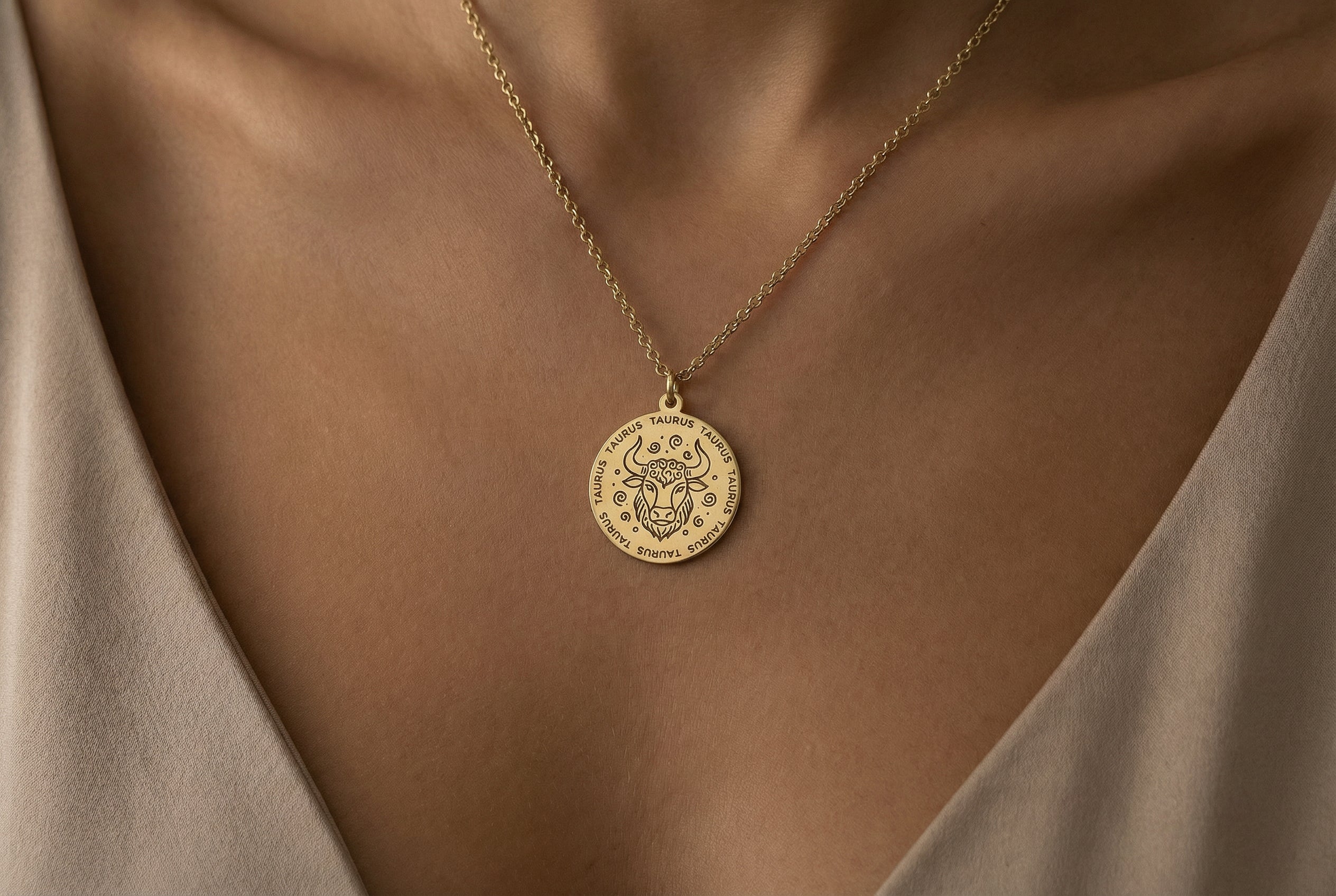 Taurus Zodiac Necklace