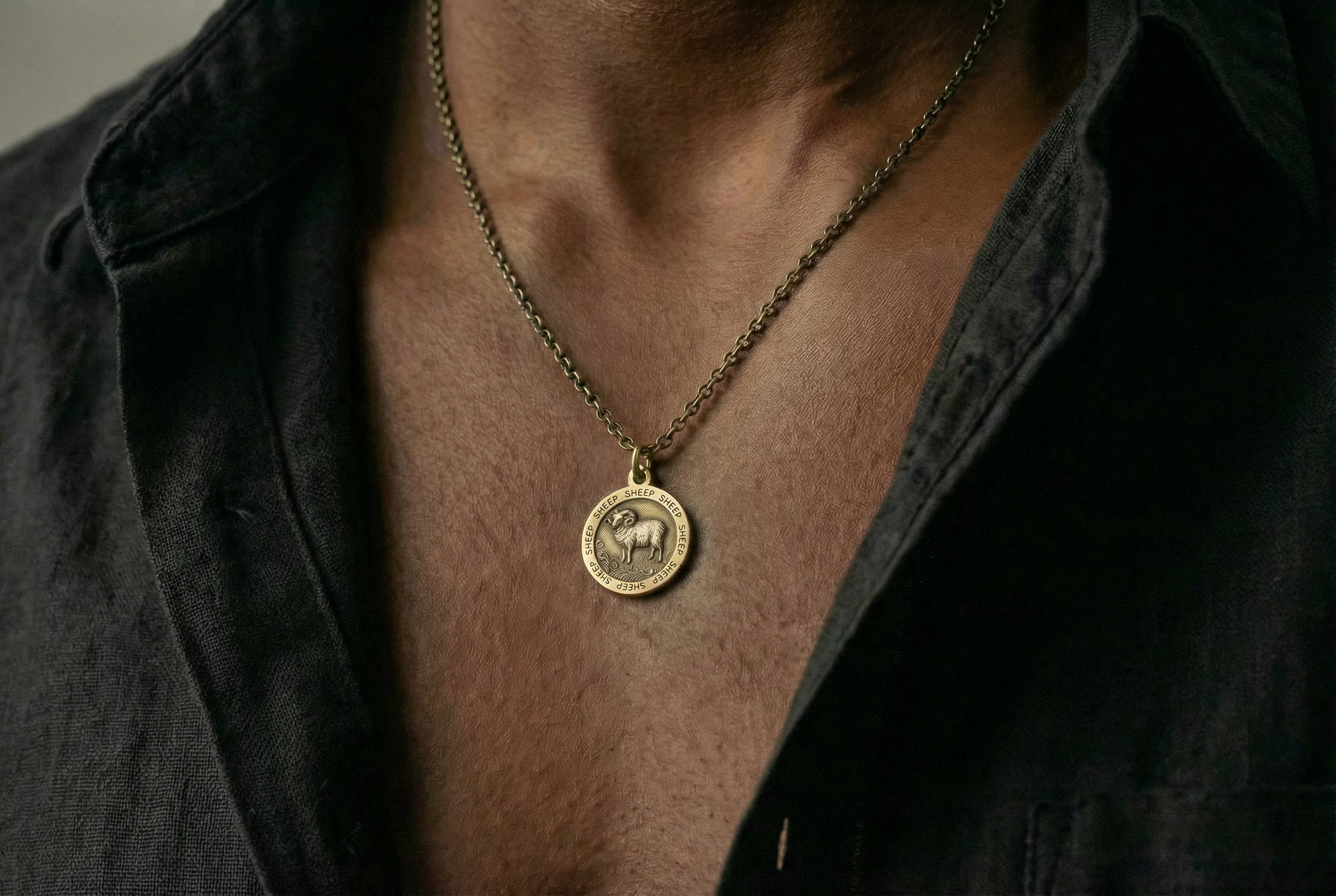 Sheep Zodiac Necklace