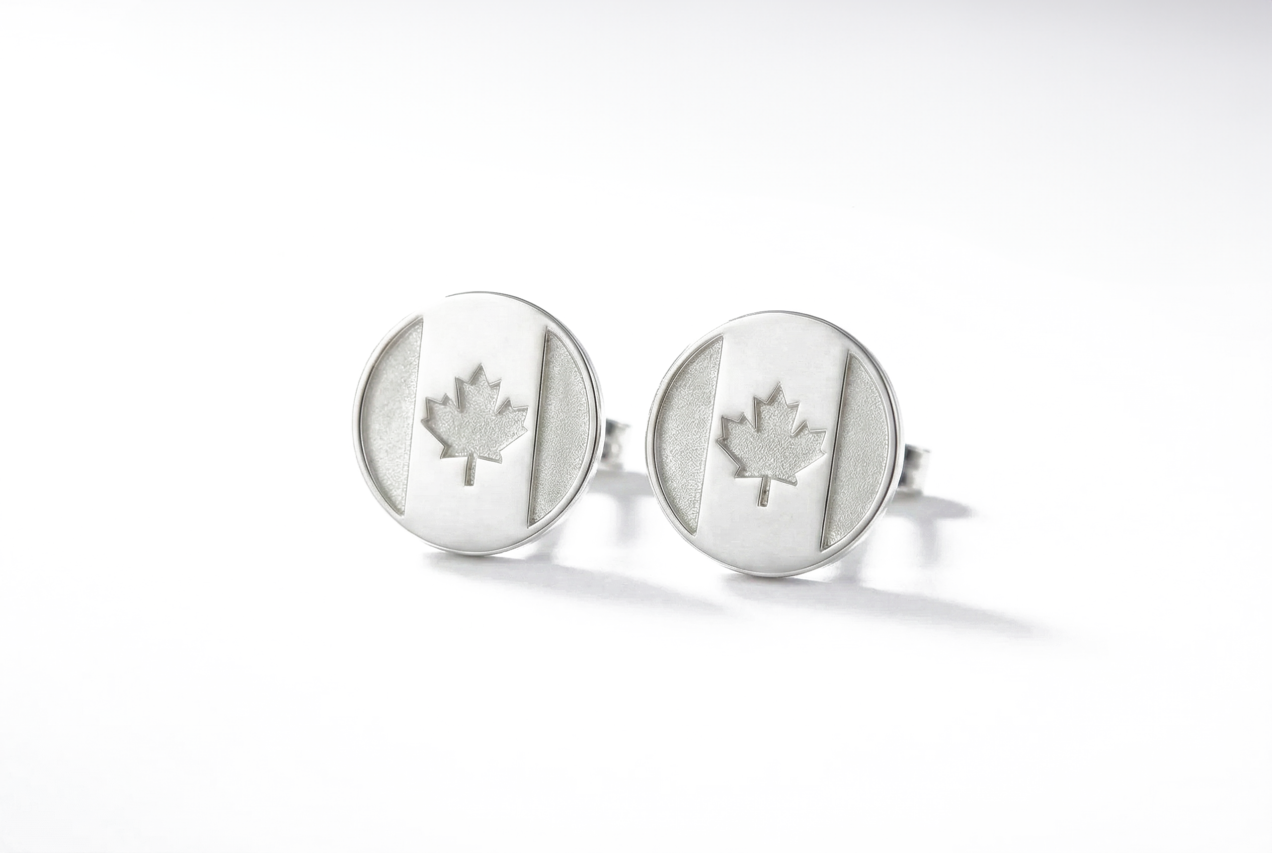 Canadian Flag Stud Earrings