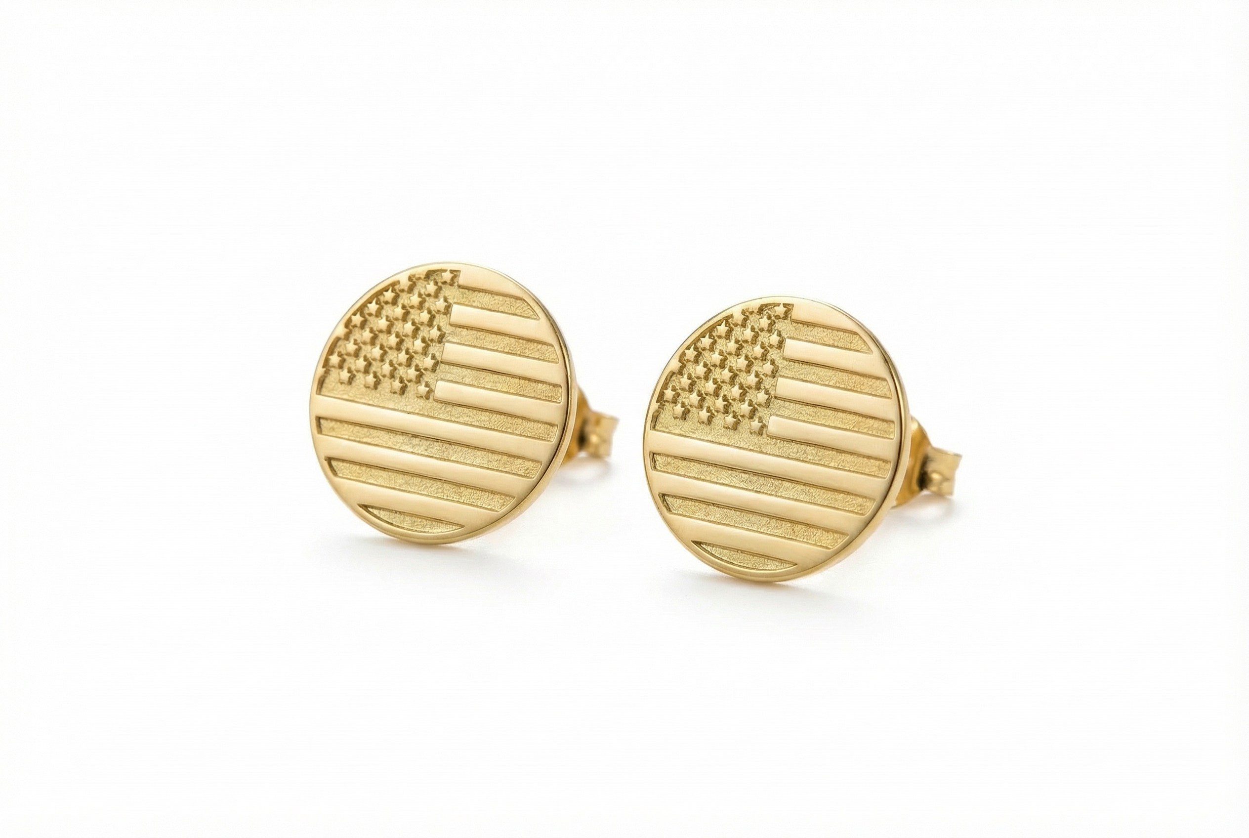 American Flag Stud Earrings
