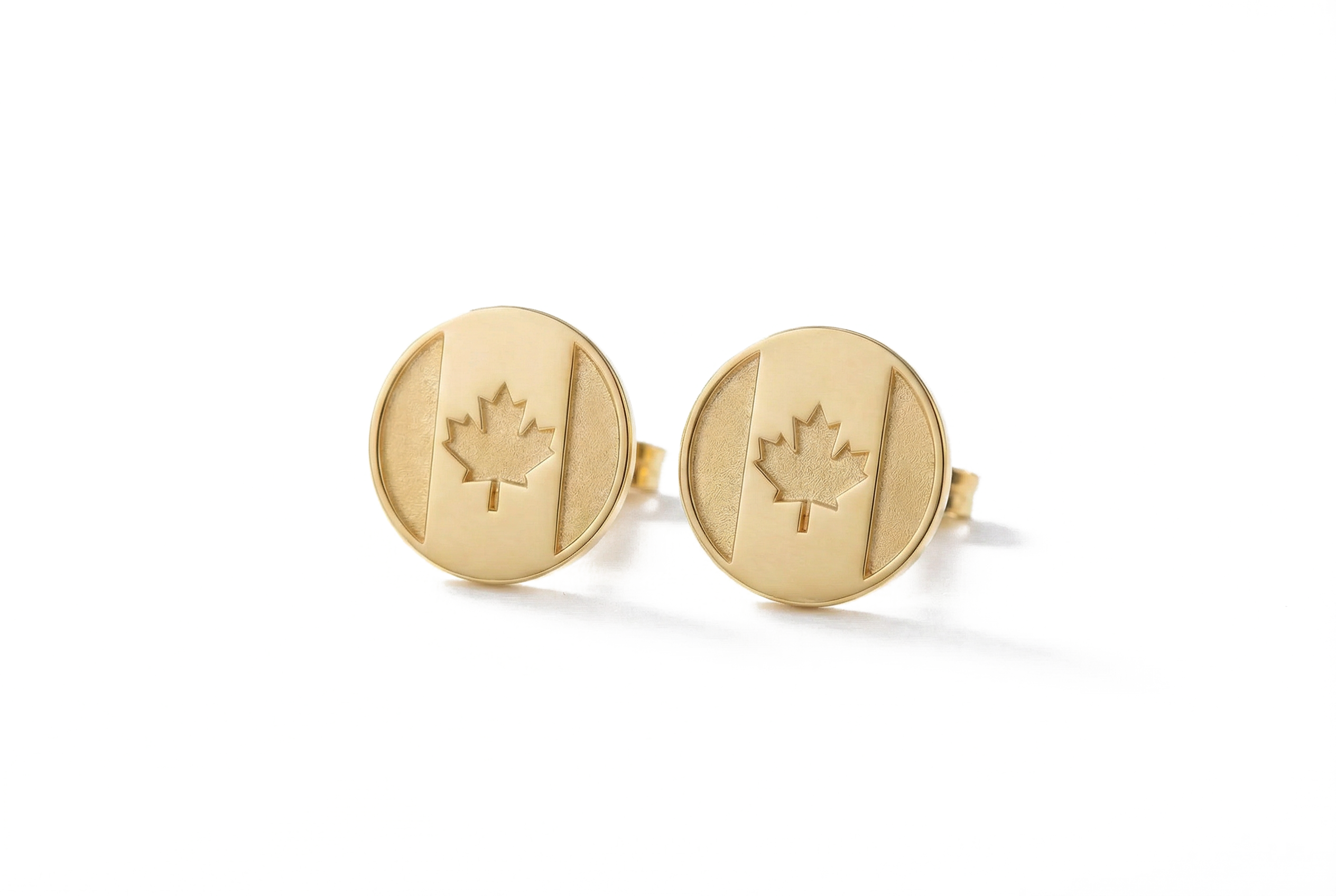Canadian Flag Stud Earrings