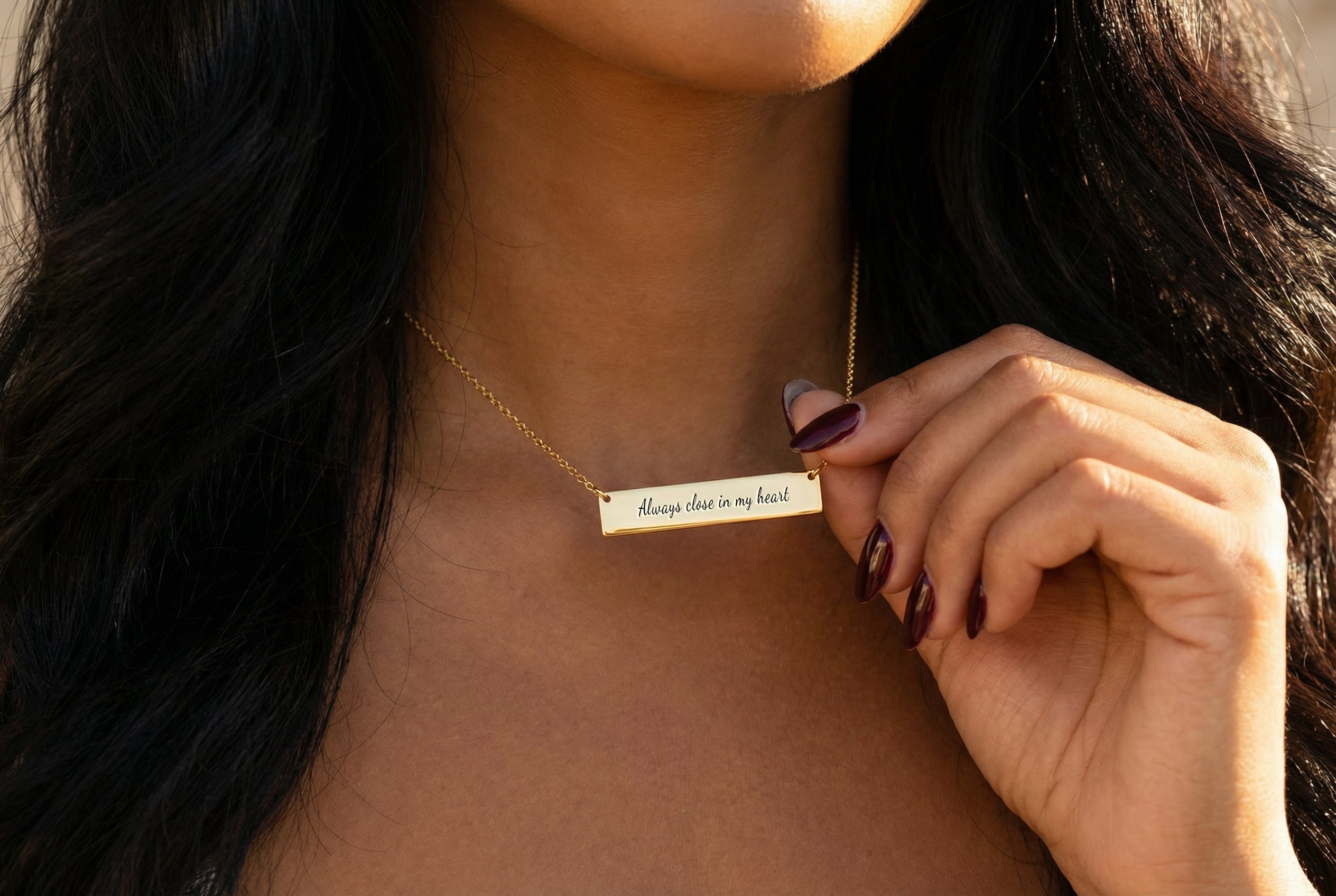 The Heart's Anchor Bar Necklace