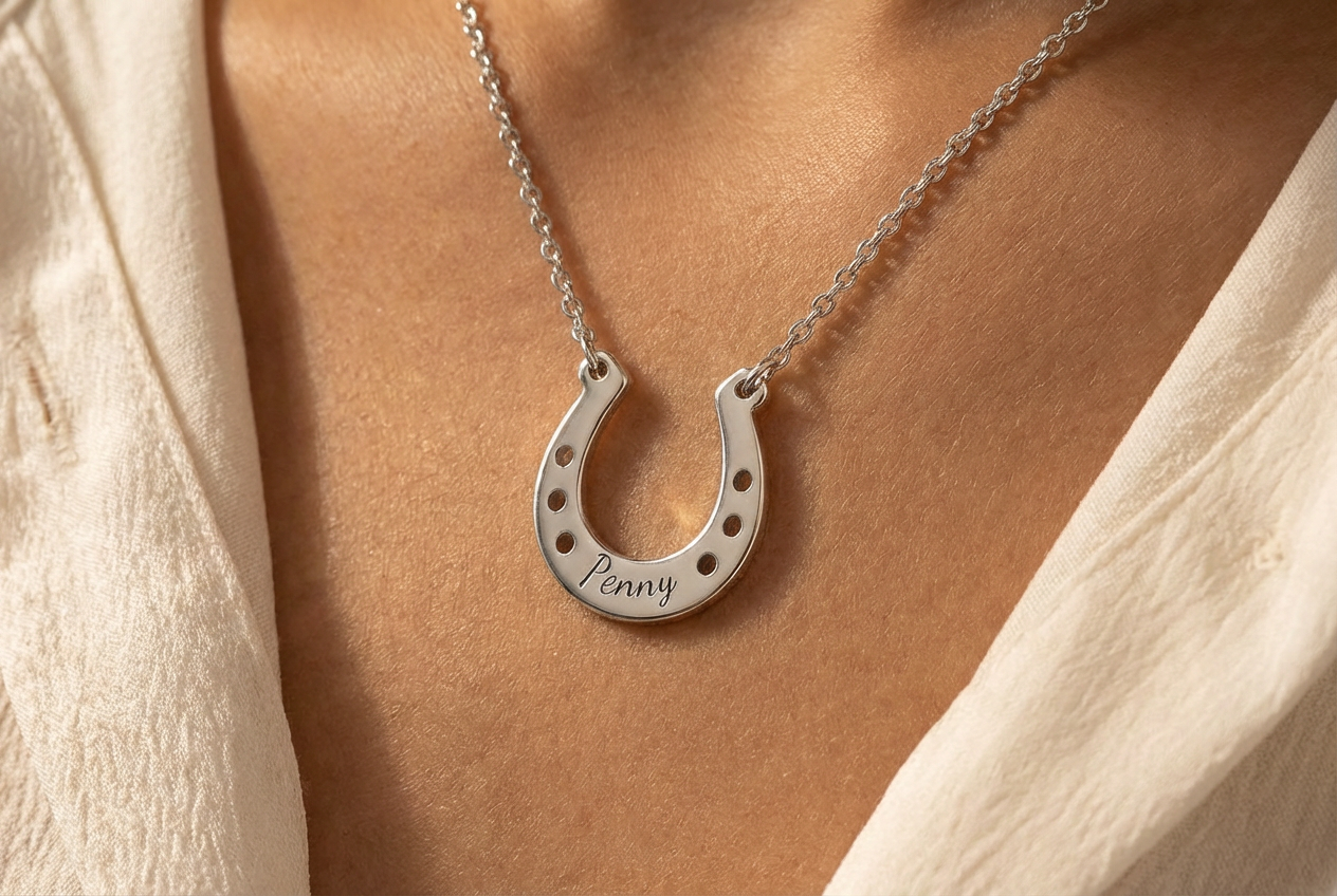 Silver Horseshoe Necklace