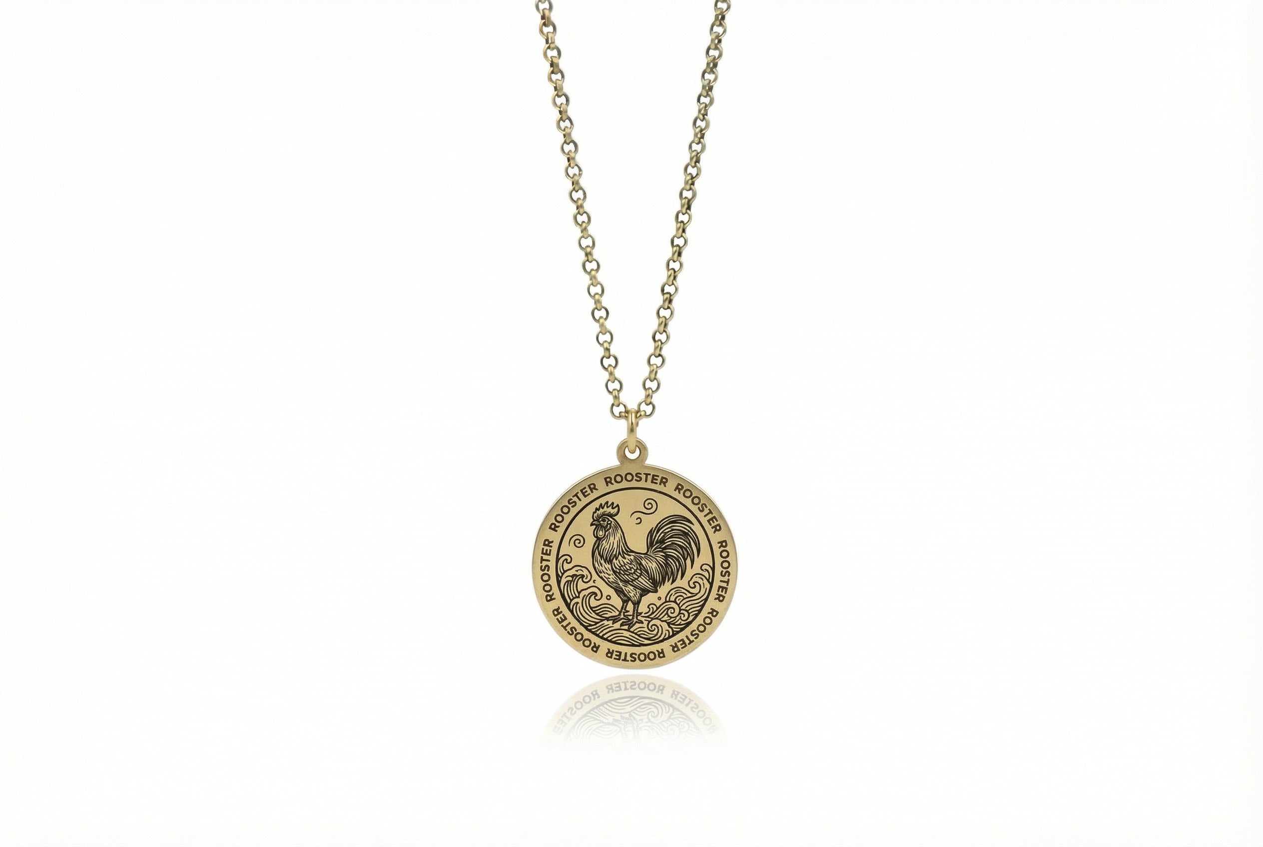 Rooster Zodiac Necklace