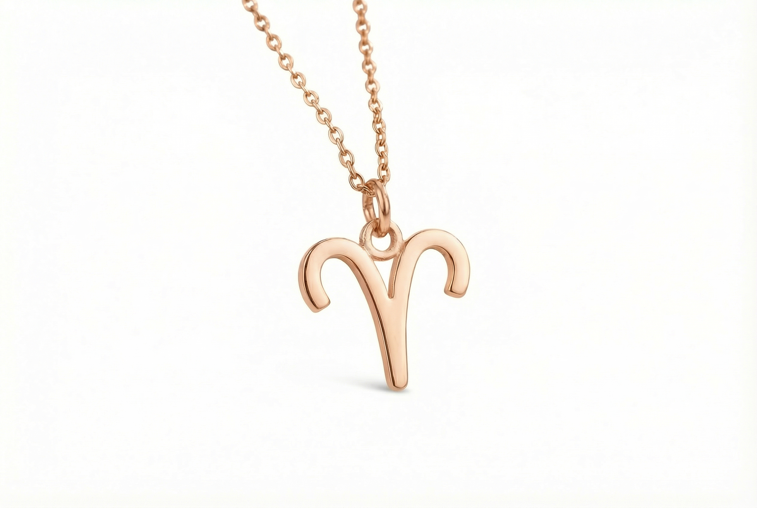 24k Gold Aries Zodiac Necklace