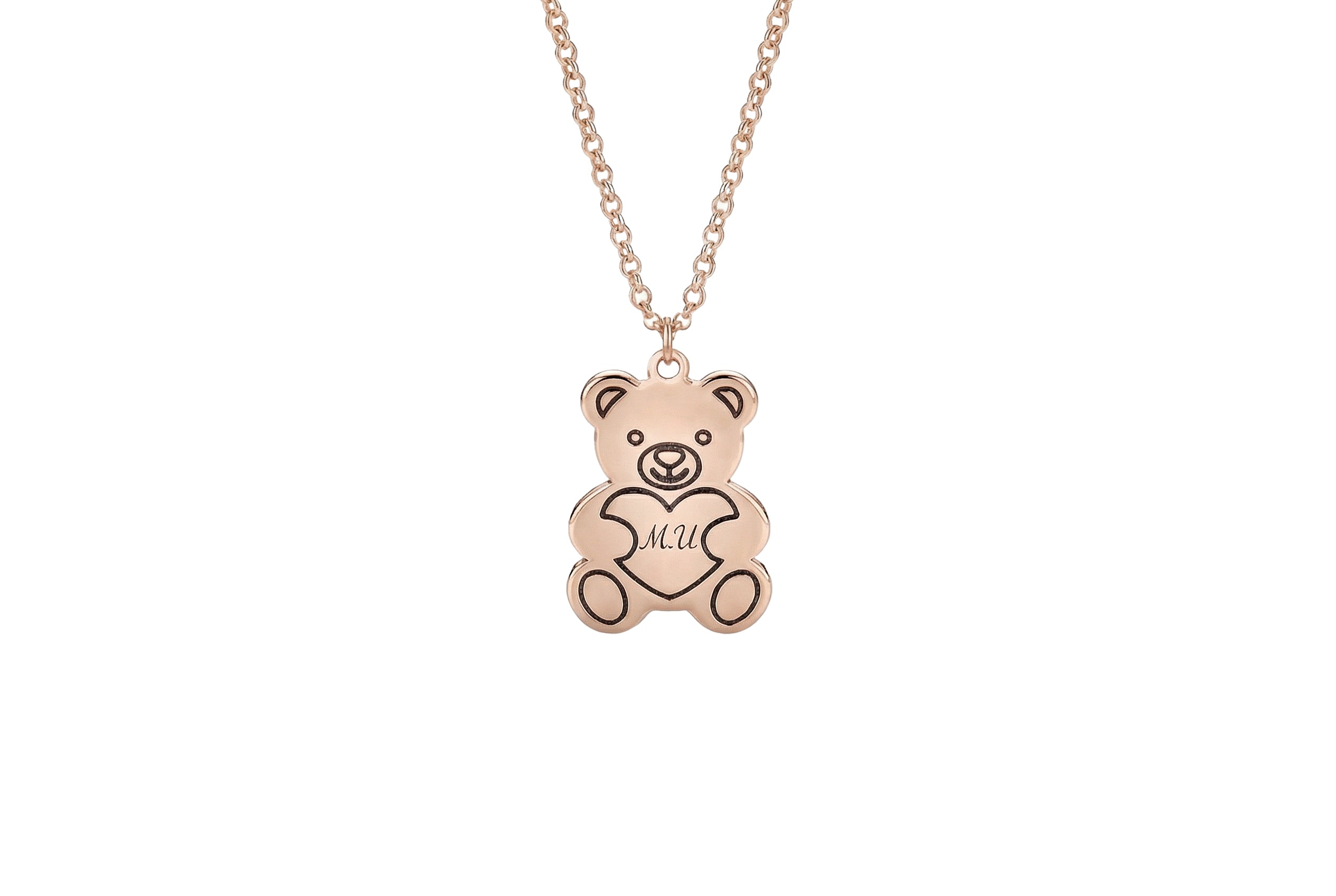 Personalized Teddy Bear Necklace
