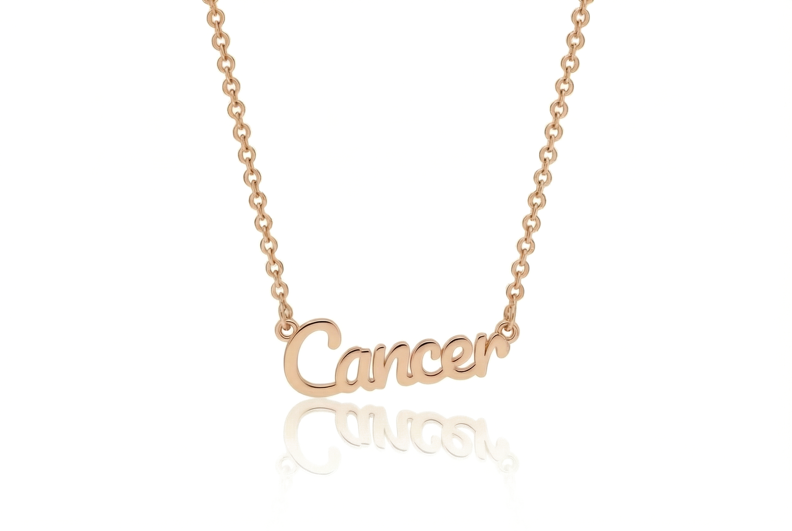 Silver Cancer Zodiac Necklace