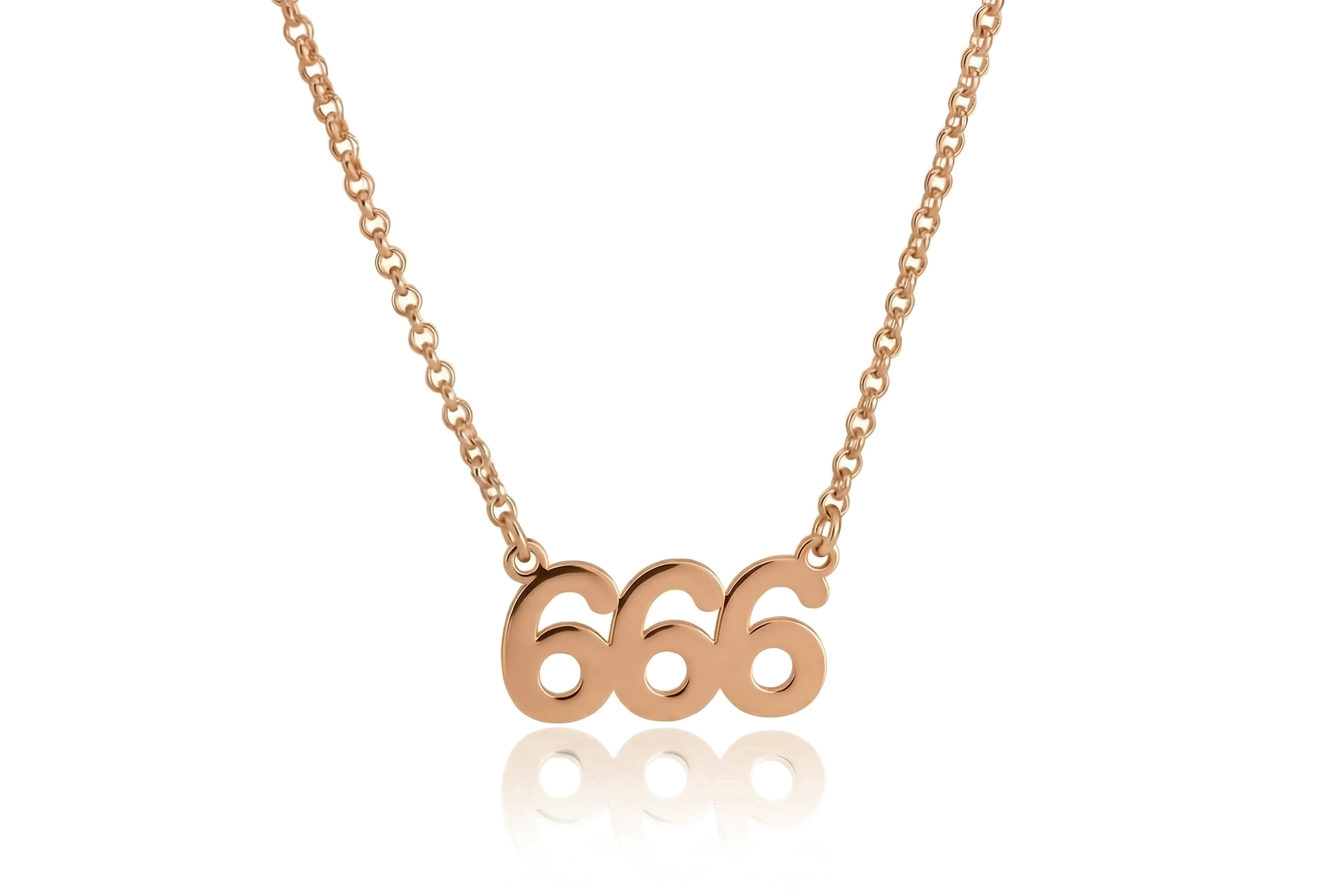 14k Gold Numeral Necklace