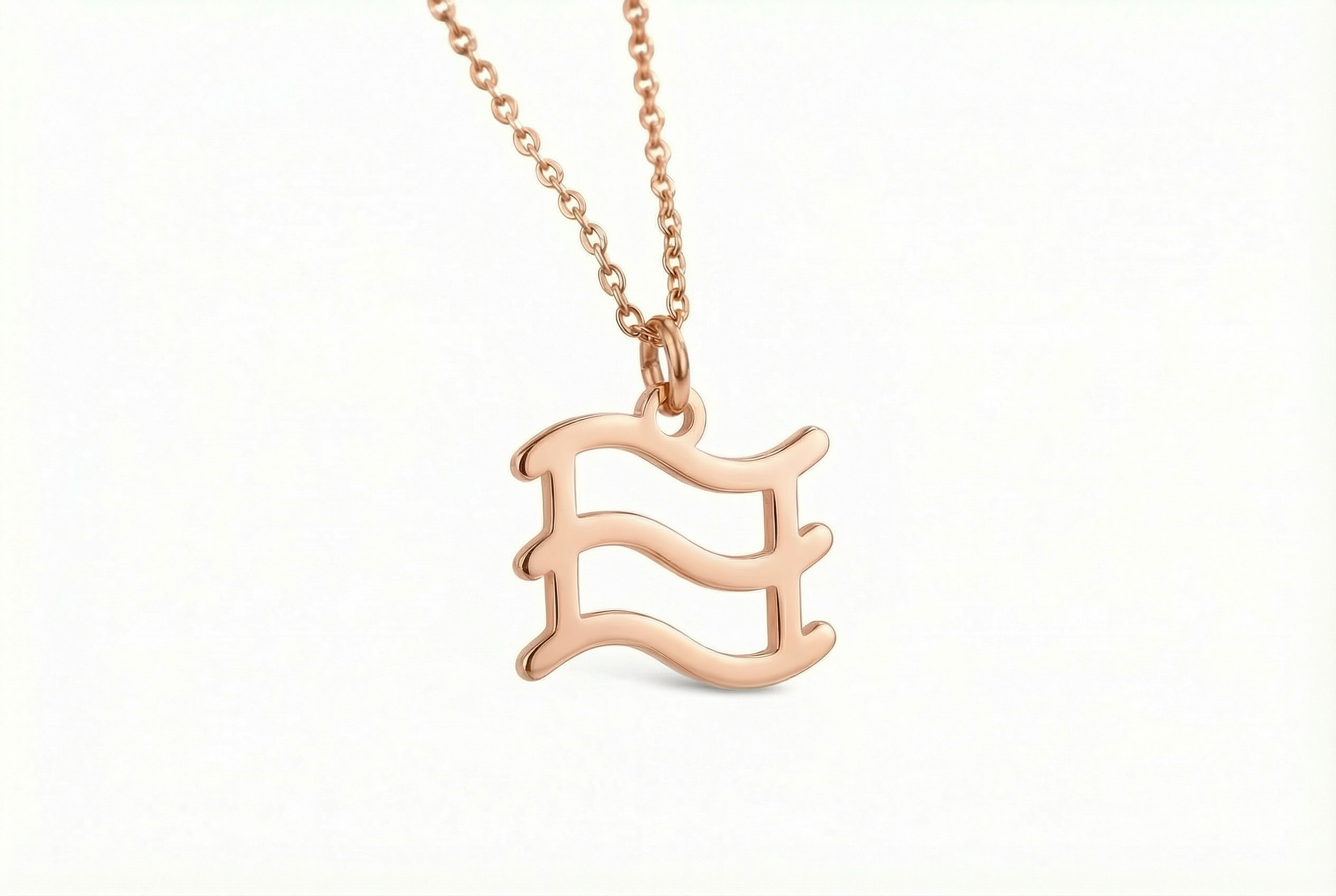 Minimalist Aquarius Star Sign Necklace